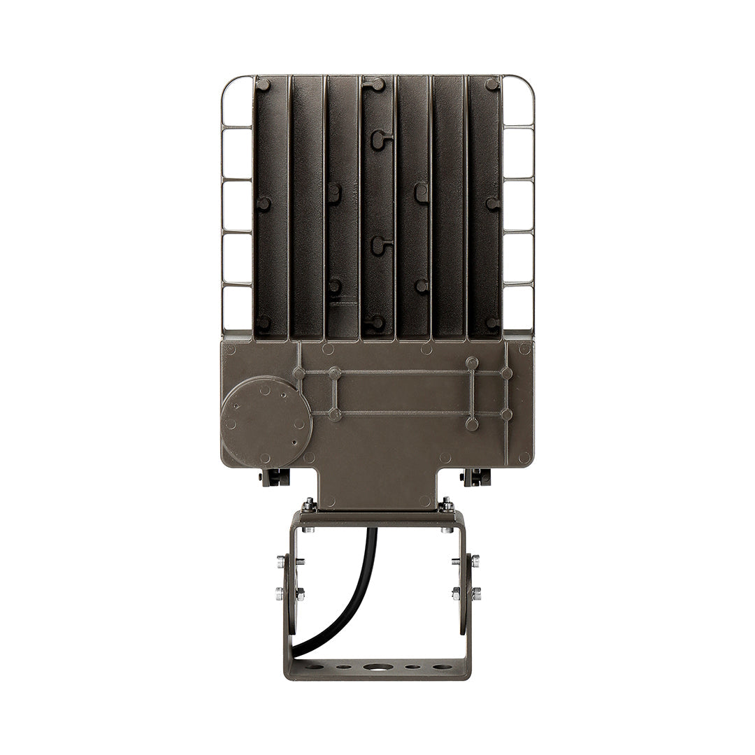 100W LED Shoebox Light - Yoke Mount - 5000K, 14200 Lumens, AC347-480V High Voltage - 1-10V Dimmable, IP65 - UL Listed - DLC Premium Listed - 5 Years Warranty