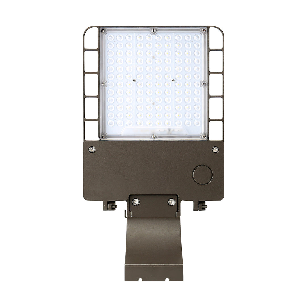 150W LED Shoebox Light - Direct Mount - 4000K, 21000 Lumens, AC347-480V High Voltage - 1-10V Dimmable, IP65 - UL Listed - DLC Premium Listed - 5 Years Warranty