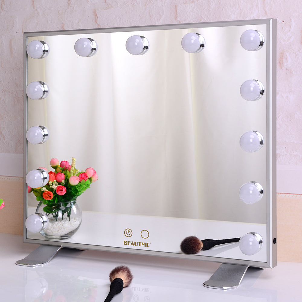 Hollywood Vanity Mirror with Lights,Dressing Tabletop Vanity Mirror with 13pcs Led Lights Large Beauty Mirror