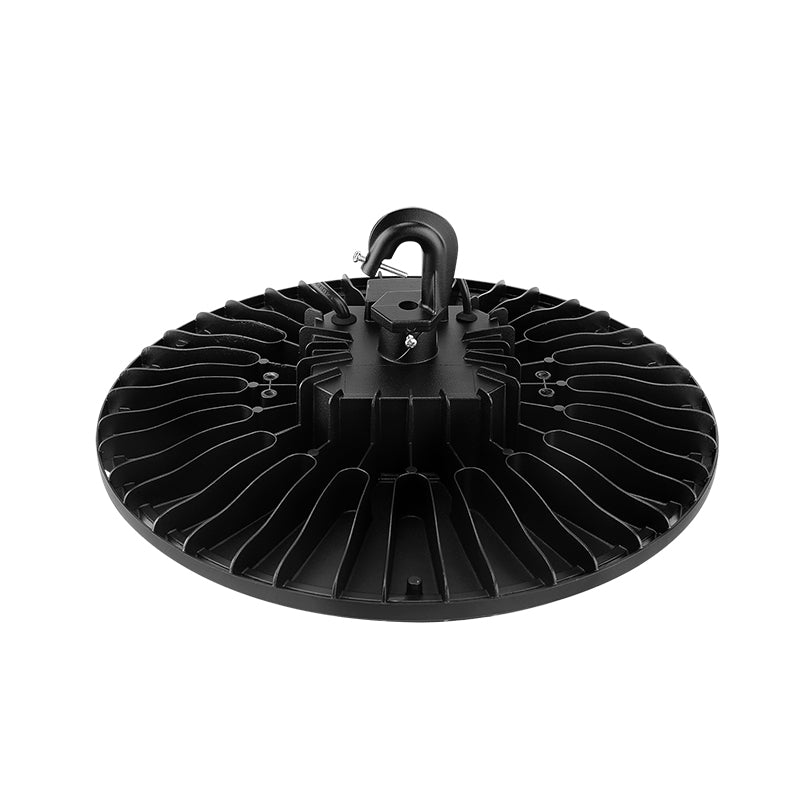 LED UFO High Bay Light 160W, CCT Changeable 3000K/4000K/5000K, 25000LM, AC120-277V, 0-10V Dim, IP65, UL DLC Premium, Bronze, For Warehouse Workshop Factory Barn Garage Gymnasium