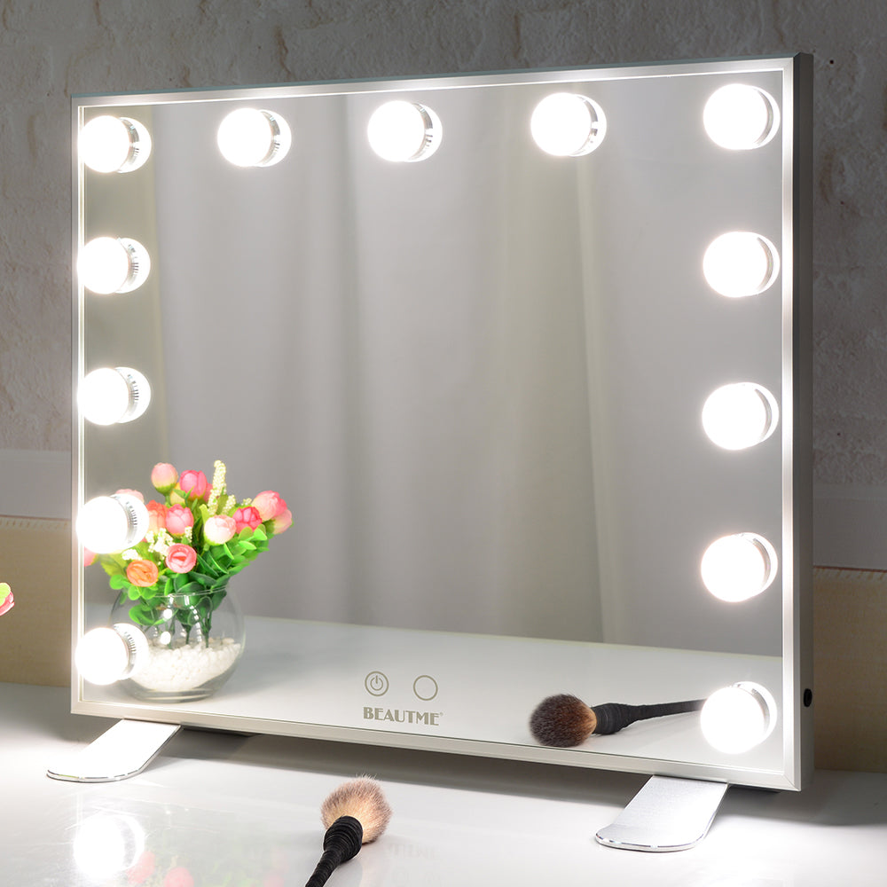 Hollywood Vanity Mirror with Lights,Dressing Tabletop Vanity Mirror with 13pcs Led Lights Large Beauty Mirror