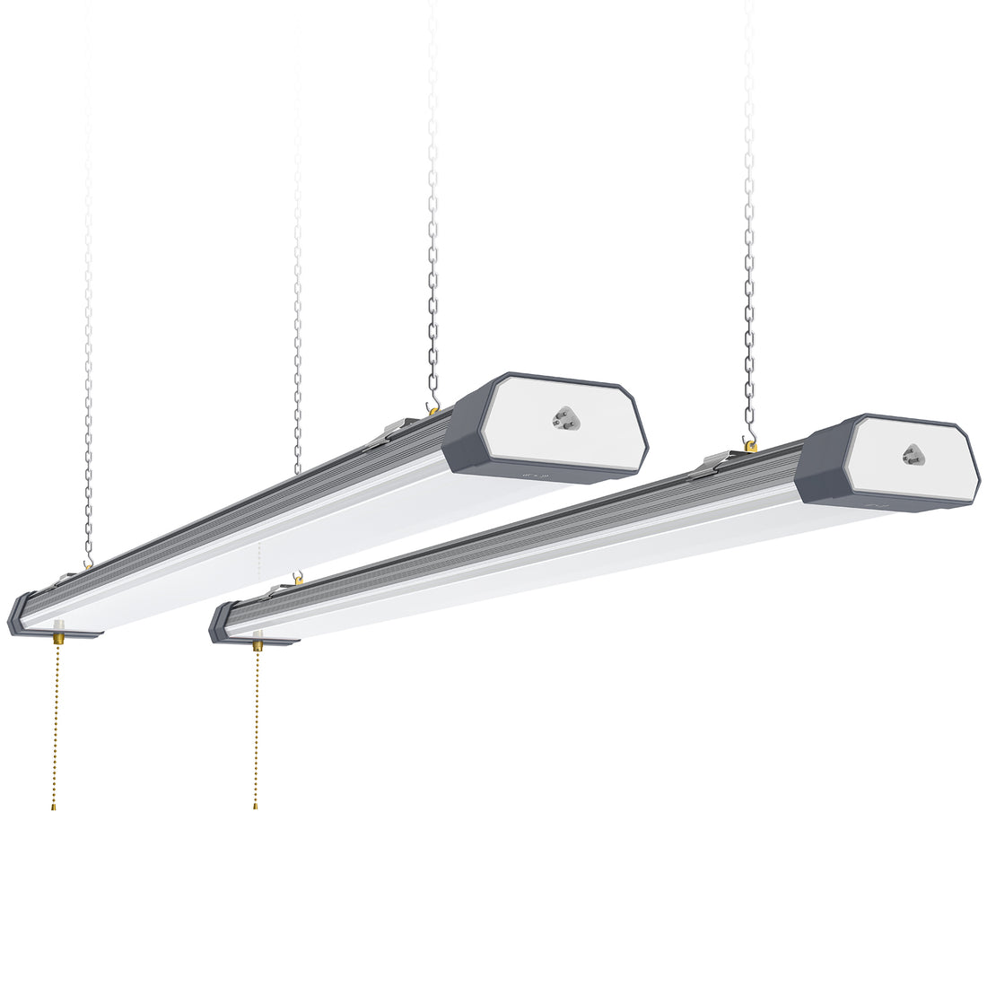 100W LED Shop Light- 13,000 LM, 5000K Daylight, ETL Listed - Plug-in Ceiling Light with Pull Chain for Garage, Workshop, & Basement