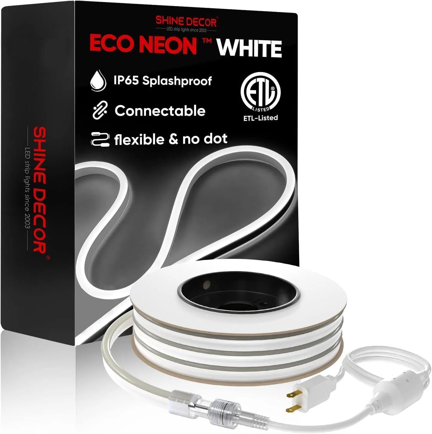 110V Eco LED Neon Rope Light 4500K Natural White Energy Efficient 189Lumens/M