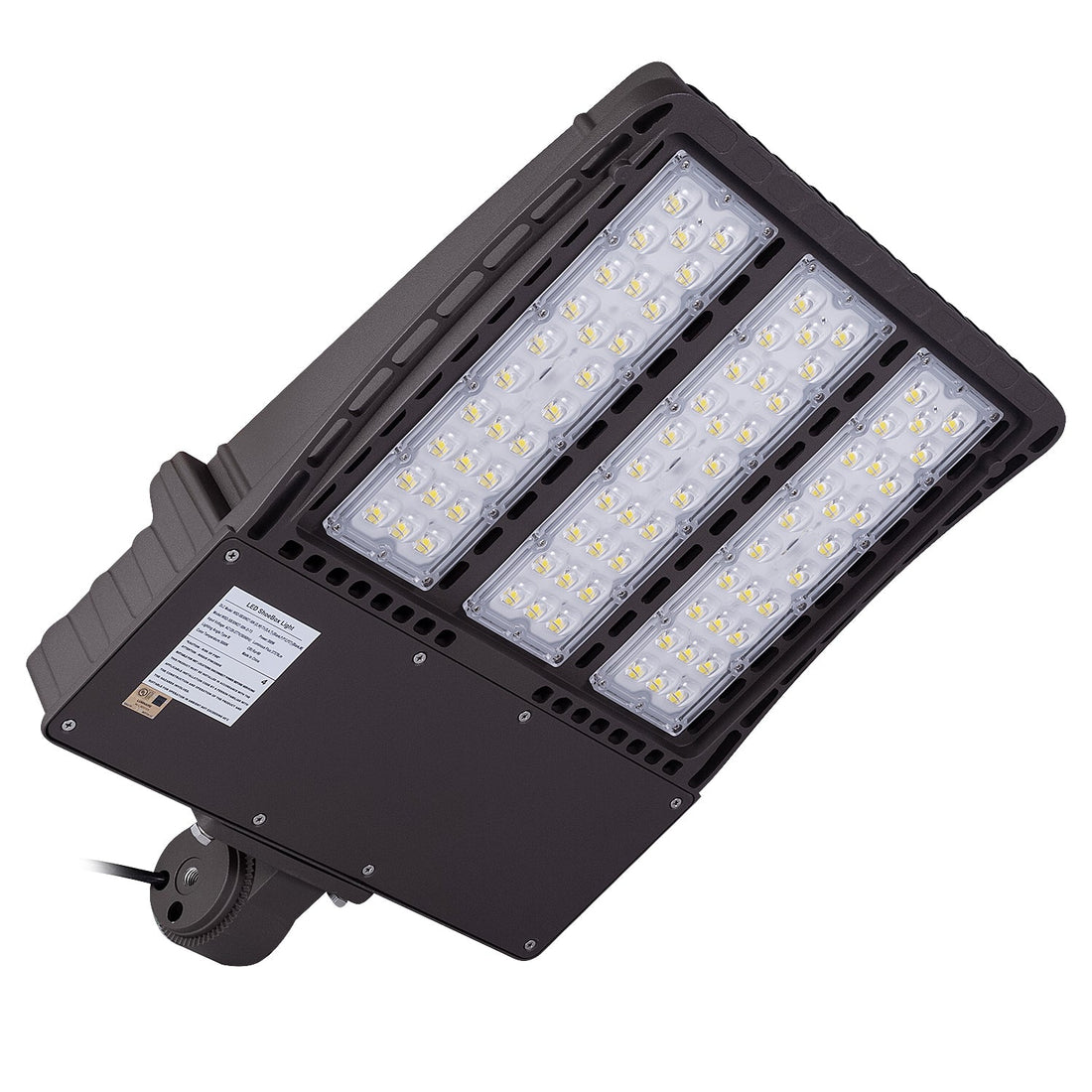 LED Shoebox Light with 300W  for Outdoor Street Area Lighting, 5000K, Direct Mount  - 42132Lumens AC277-480V - 0-10V Dimmable - IP66 - UL Listed - DLC Premium Listed - 5 Years Warranty