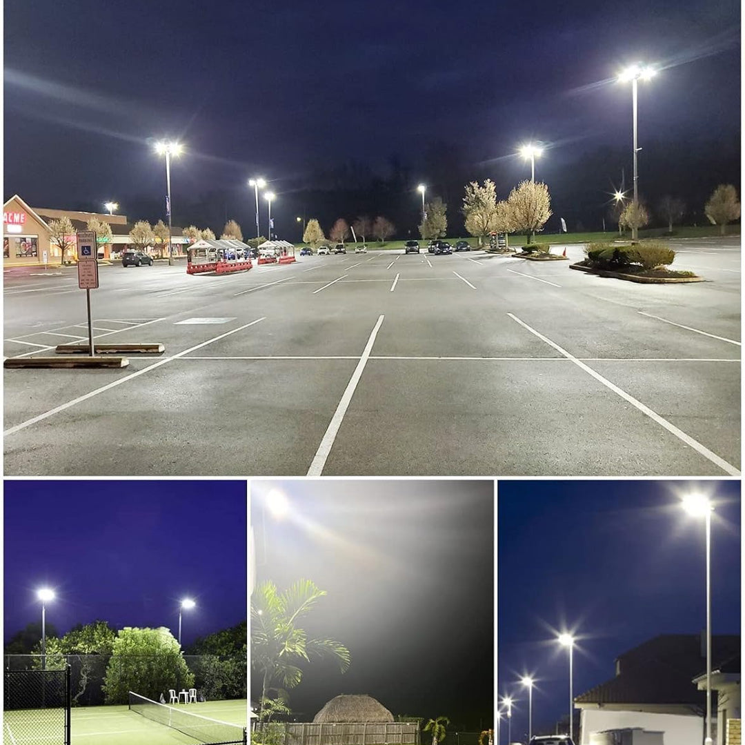 450W LED Shoebox Light with Photocell, 67500 Lumens | 5000K Daylight | 100-277V AC Slip Fitter Mount – Outdoor Area Lighting