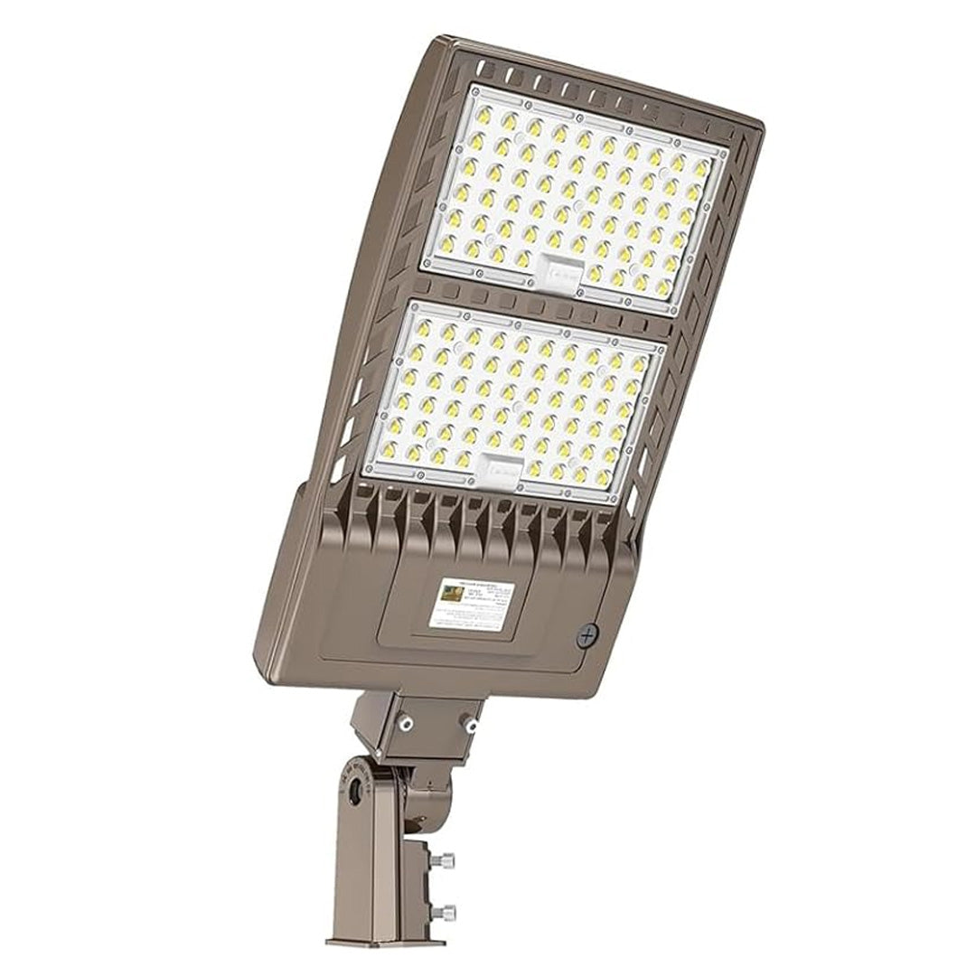 450W LED Shoebox Light with Photocell, 67500 Lumens | 5000K Daylight | 100-277V AC Slip Fitter Mount – Outdoor Area Lighting