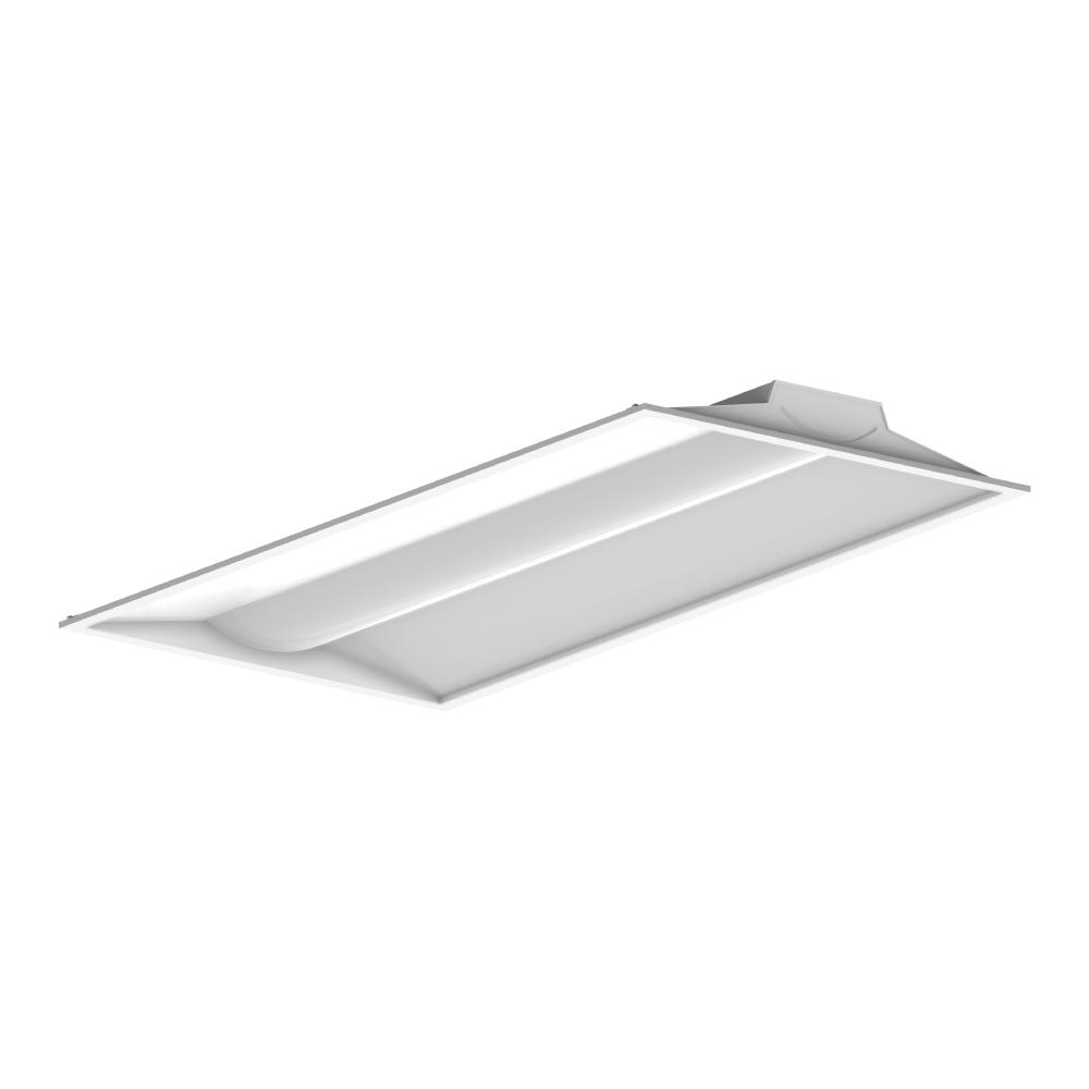 2x4 ft LED Troffer Light - Wattage Adjustable (30W/40W/50W), CCT Changeable (3500K/4000K/5000K), 150LM/Watt, 100-277Vac, 0-10V Dim, ETL, DLC 5.1 Premium, Recessed Back-lit With Earthquake Kit Fixture (4-Pack)