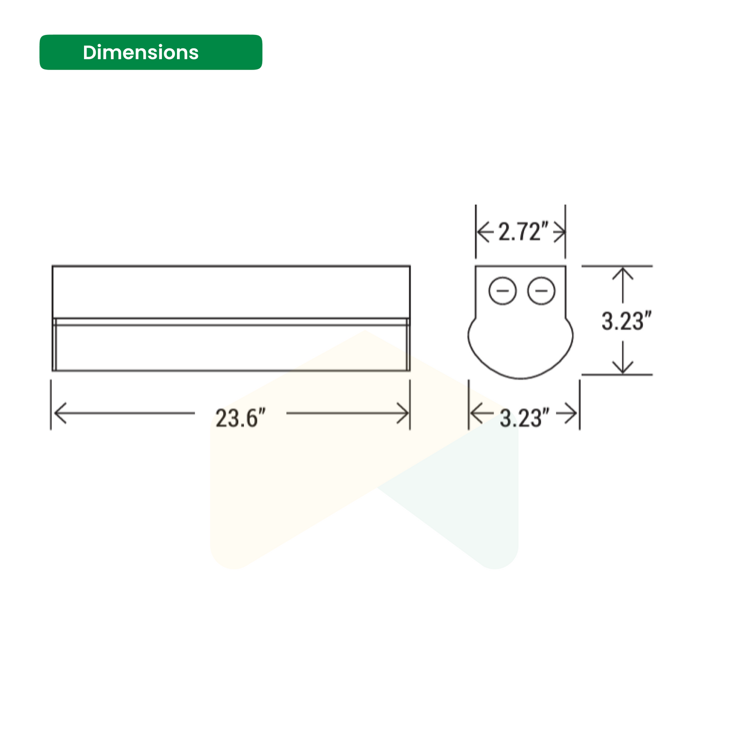 2FT Tunable Strip Linear Light AC120-277V