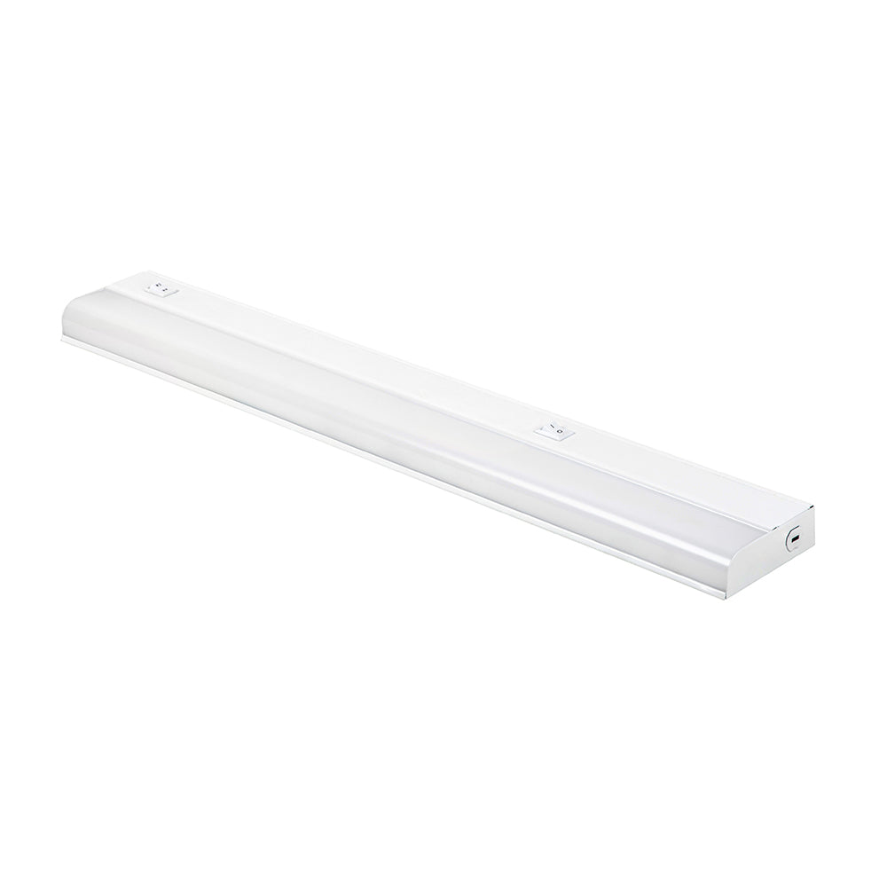 24 Inch Tunable LED Under Cabinet Light, 9W - 3000K/4000K, 676 Lumens, AC120V, 0-10V Dimmable - IP66 - UL Listed - DLC Premium Listed - 5 Years Warranty