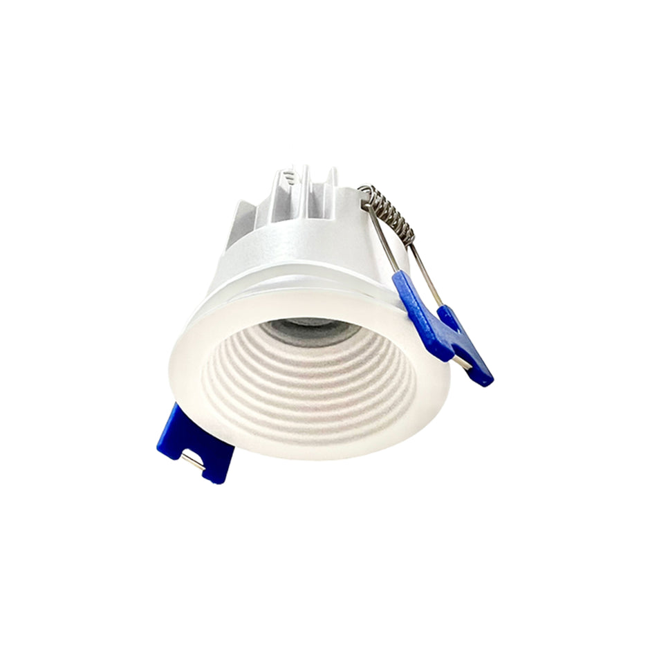 2" Deep Baffle, 6W, Can-less Slim Recessed Downlight with 5CCT, 370LM - White