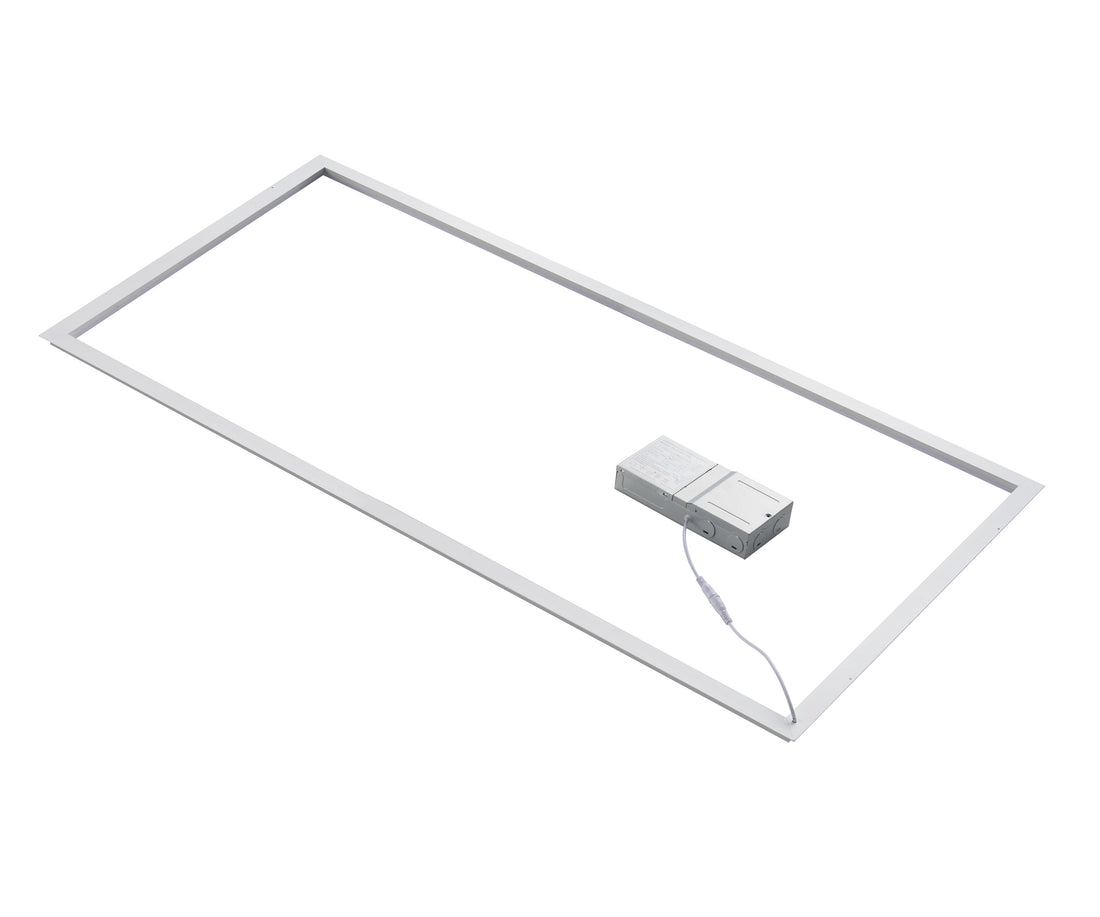 2-Pack (2ft. x 4ft.) LED T-Bar Panel Light | Wattage Adjustable (40W/50W/60W), CCT Changeable (30/35/40/50/6500K), 7800LM, >80 CRI, Dimmable, ETL & DLC Listed -for Offices, Schools
