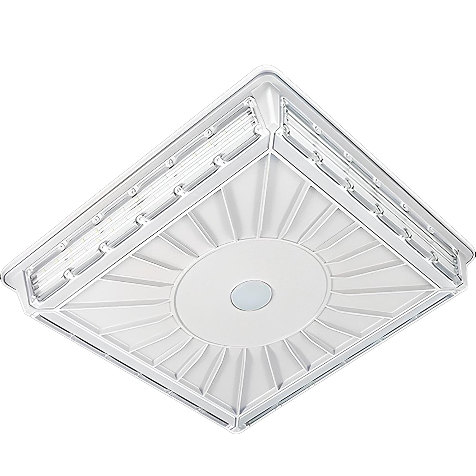 LED Parking Garage Canopy Light - 45W - 5652 Lumens - 4000K CCT, Finish: White