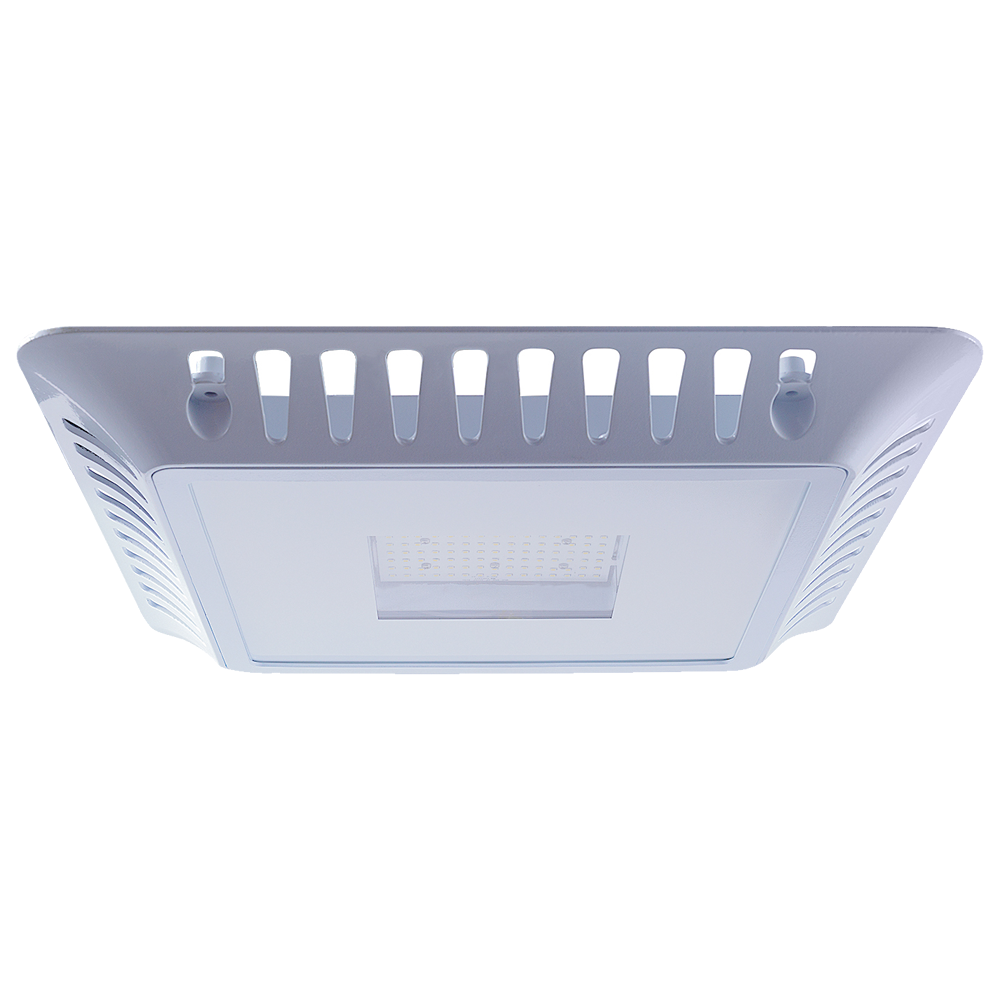 LED Gas Station Canopy Light 120W - 5000K, 16086 Lumens AC120-227V, 0-10V Dimmable - IP66 - UL Listed - DLC Premium Listed - 5 Years Warranty