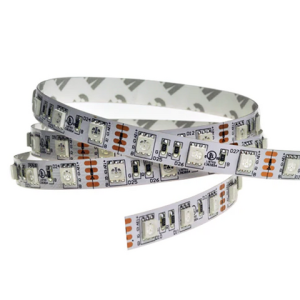 SMD 5050 RGB 25ft LED Strip Light – 60leds/m, 12V, UL Listed