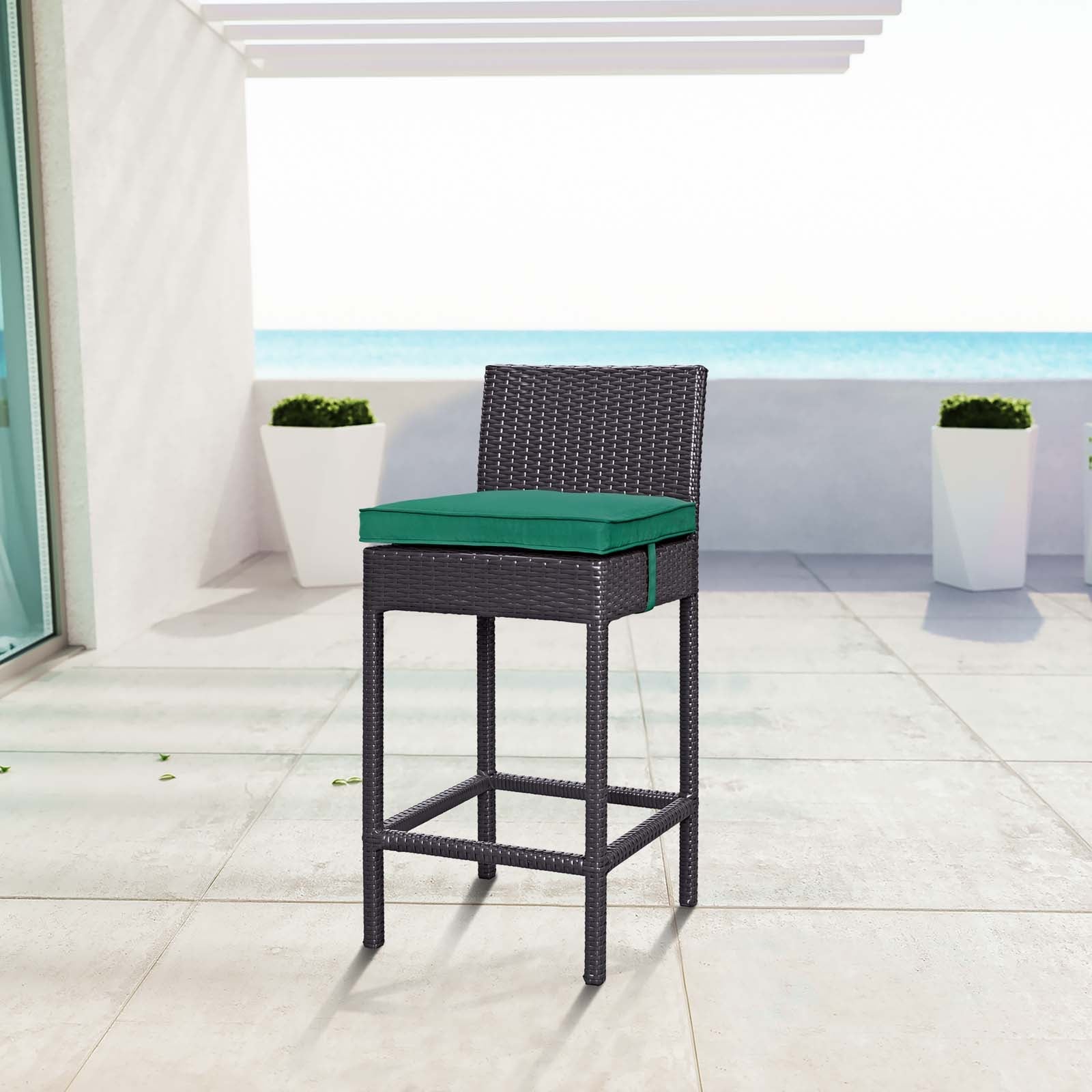 Convene Outdoor Patio Fabric Bar Stool by Modway