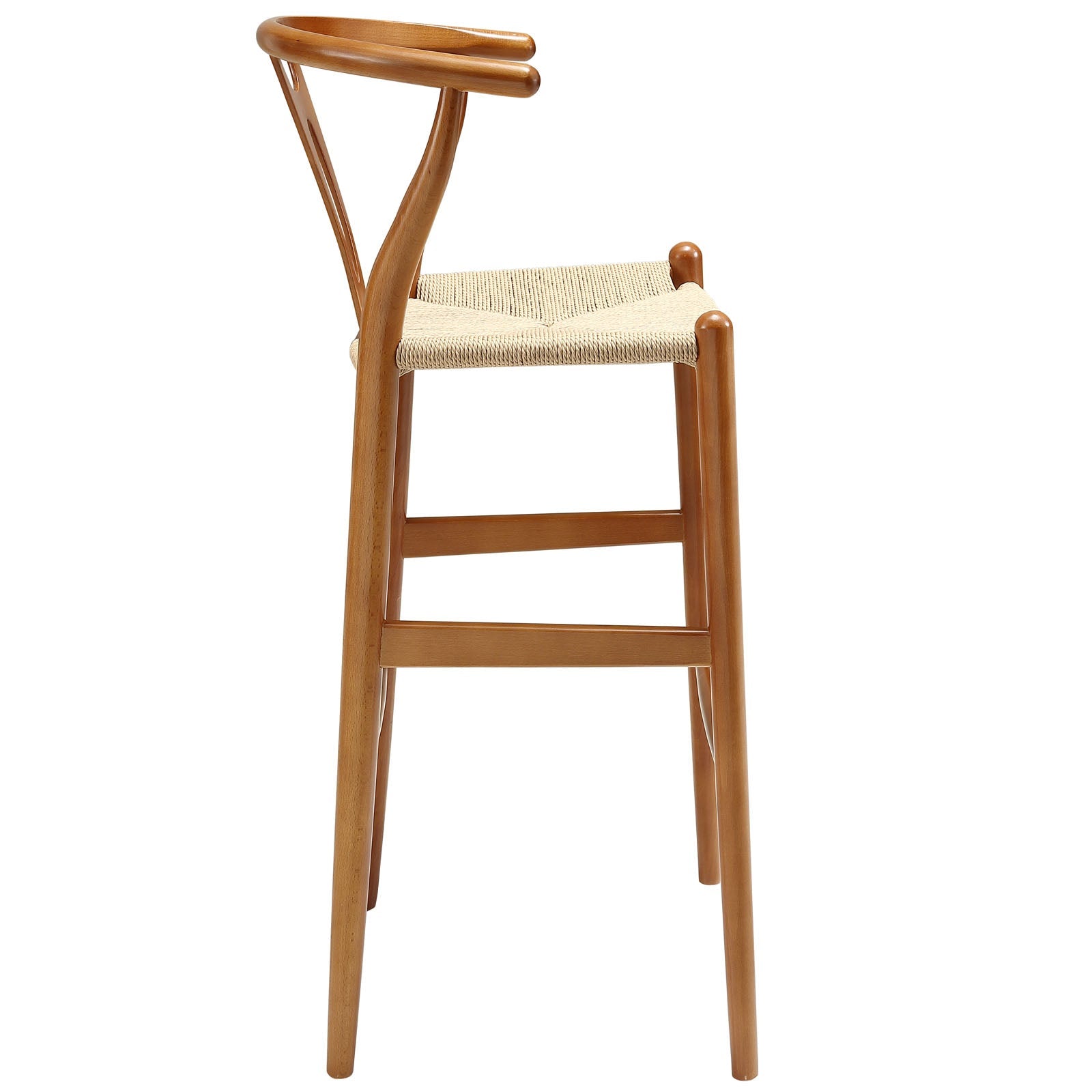 Amish Walnut Wood Bar Stool by Modway