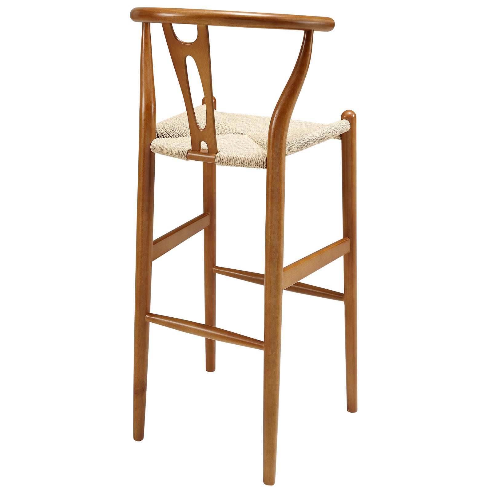 Amish Walnut Wood Bar Stool by Modway