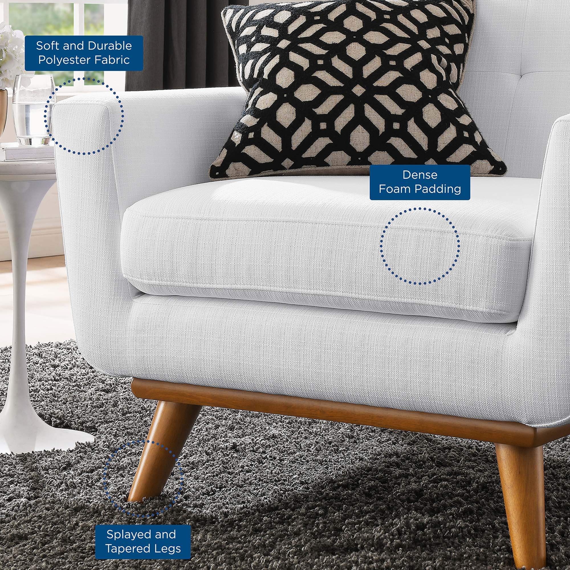 Engage Upholstered Fabric Armchair by Modway