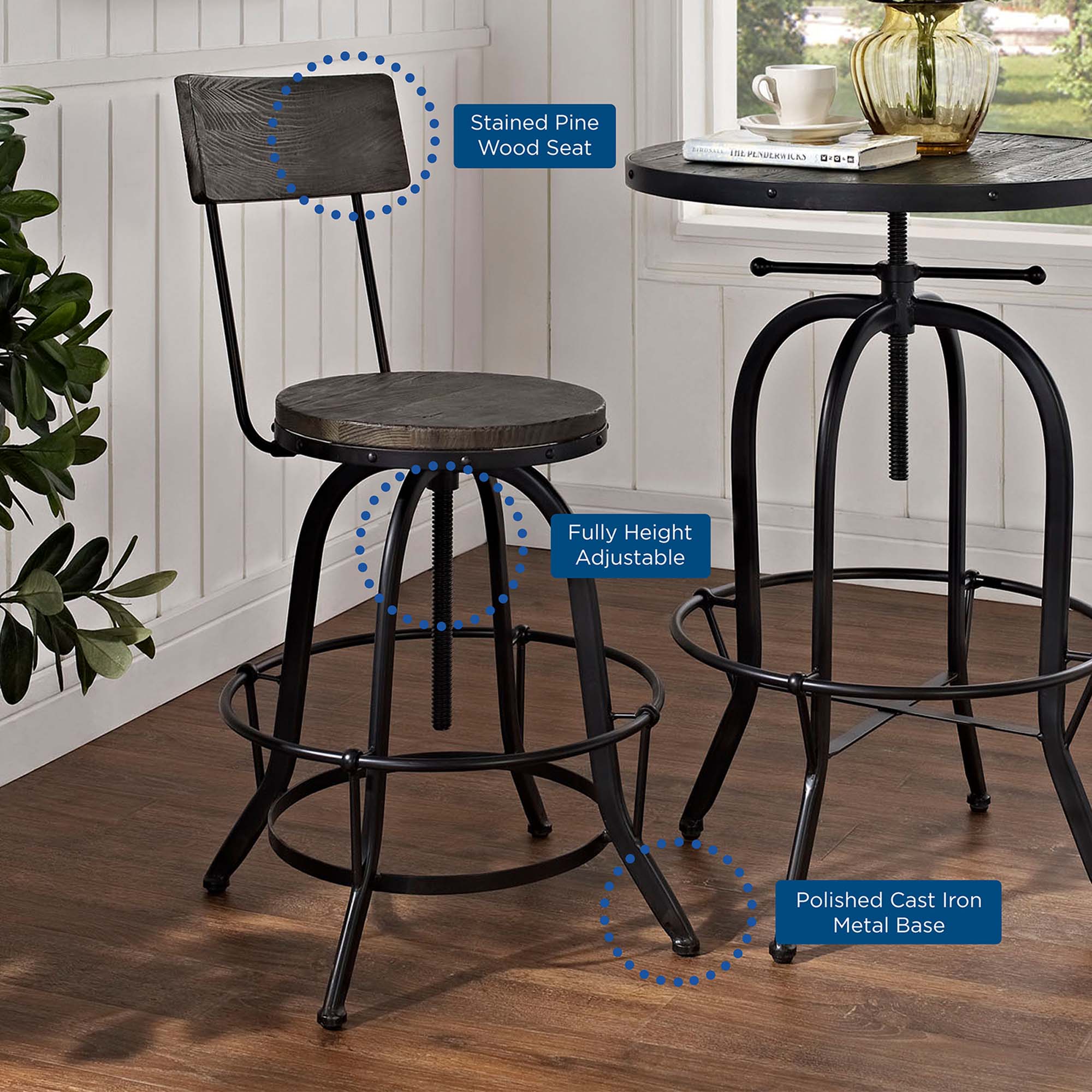 Procure Wood Bar Stool by Modway