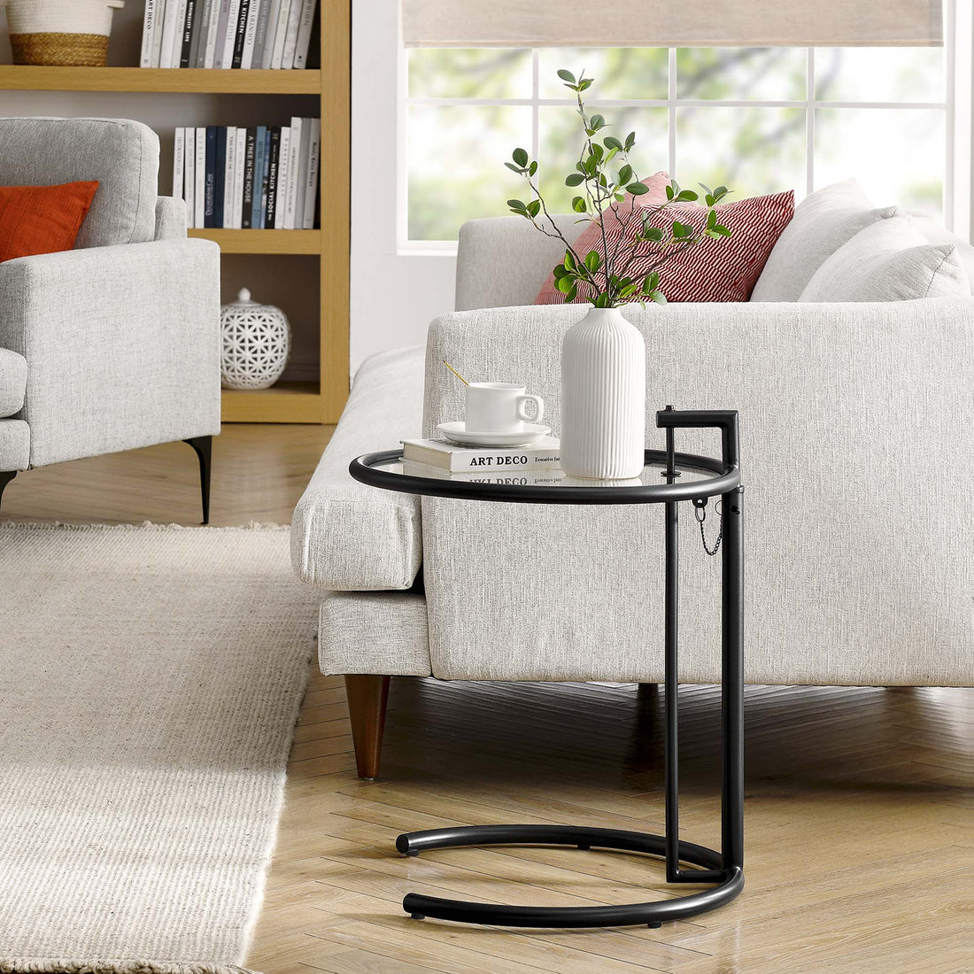 Eileen Gray Metal Side Table by Modway