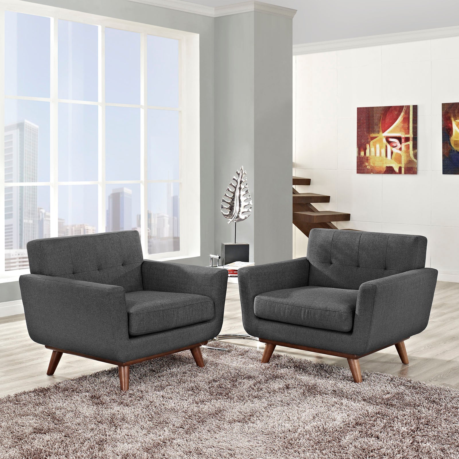 Engage Armchair Wood Set of 2 by Modway