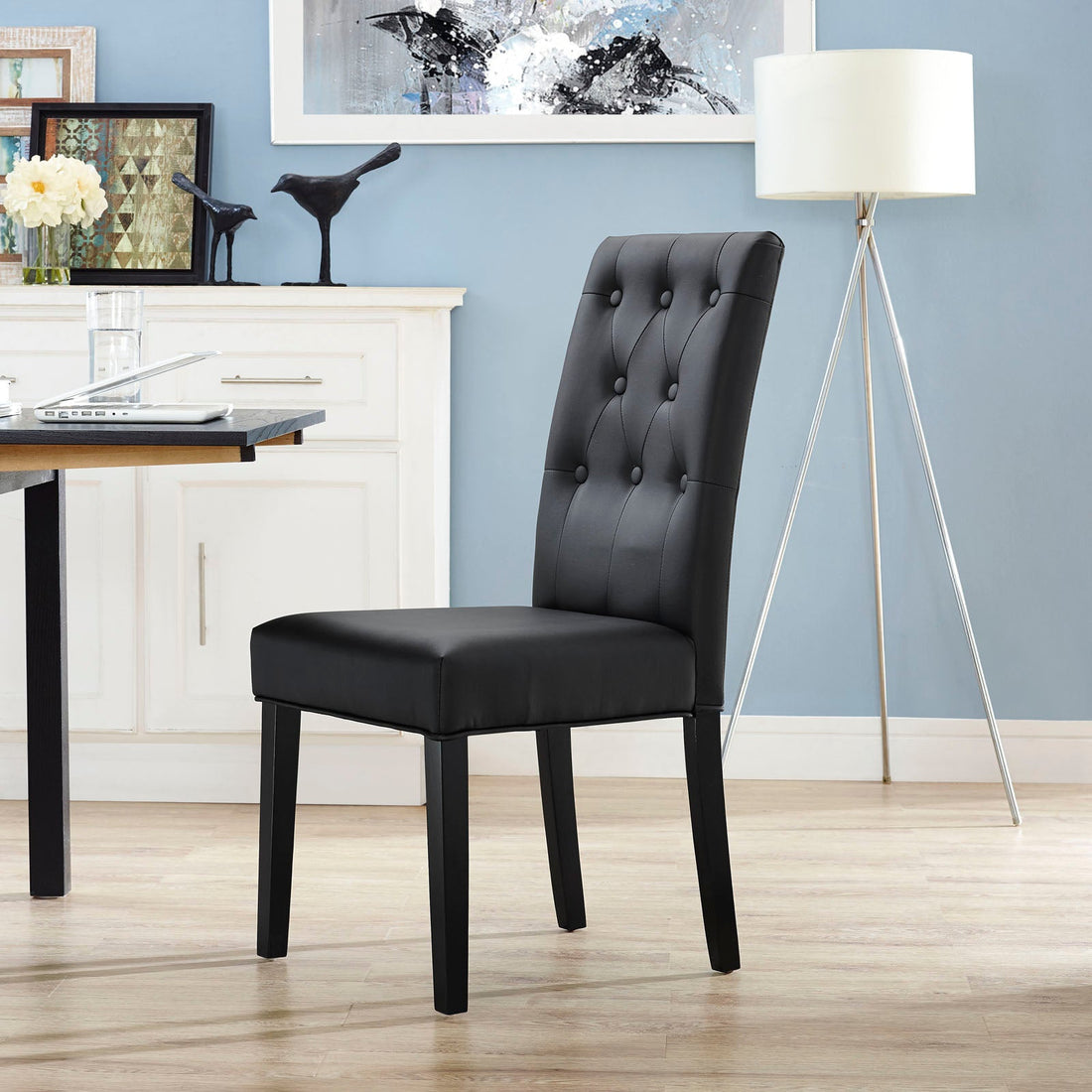 Confer Dining Vinyl Side Chair by Modway