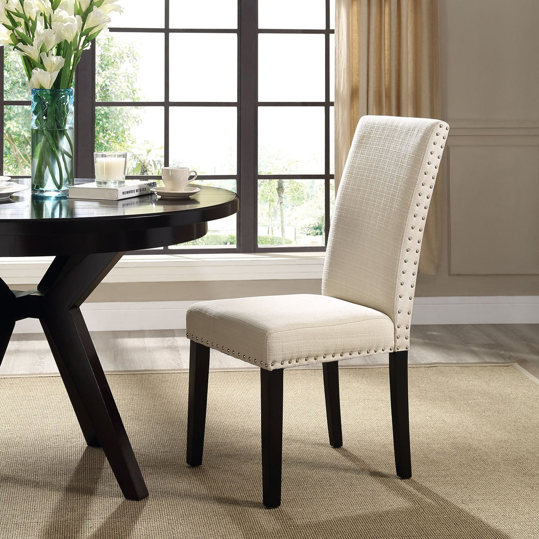 Parcel Dining Upholstered Fabric Side Chair by Modway