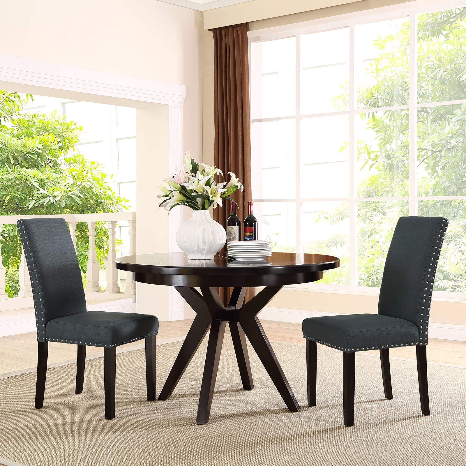 Parcel Dining Upholstered Fabric Side Chair by Modway