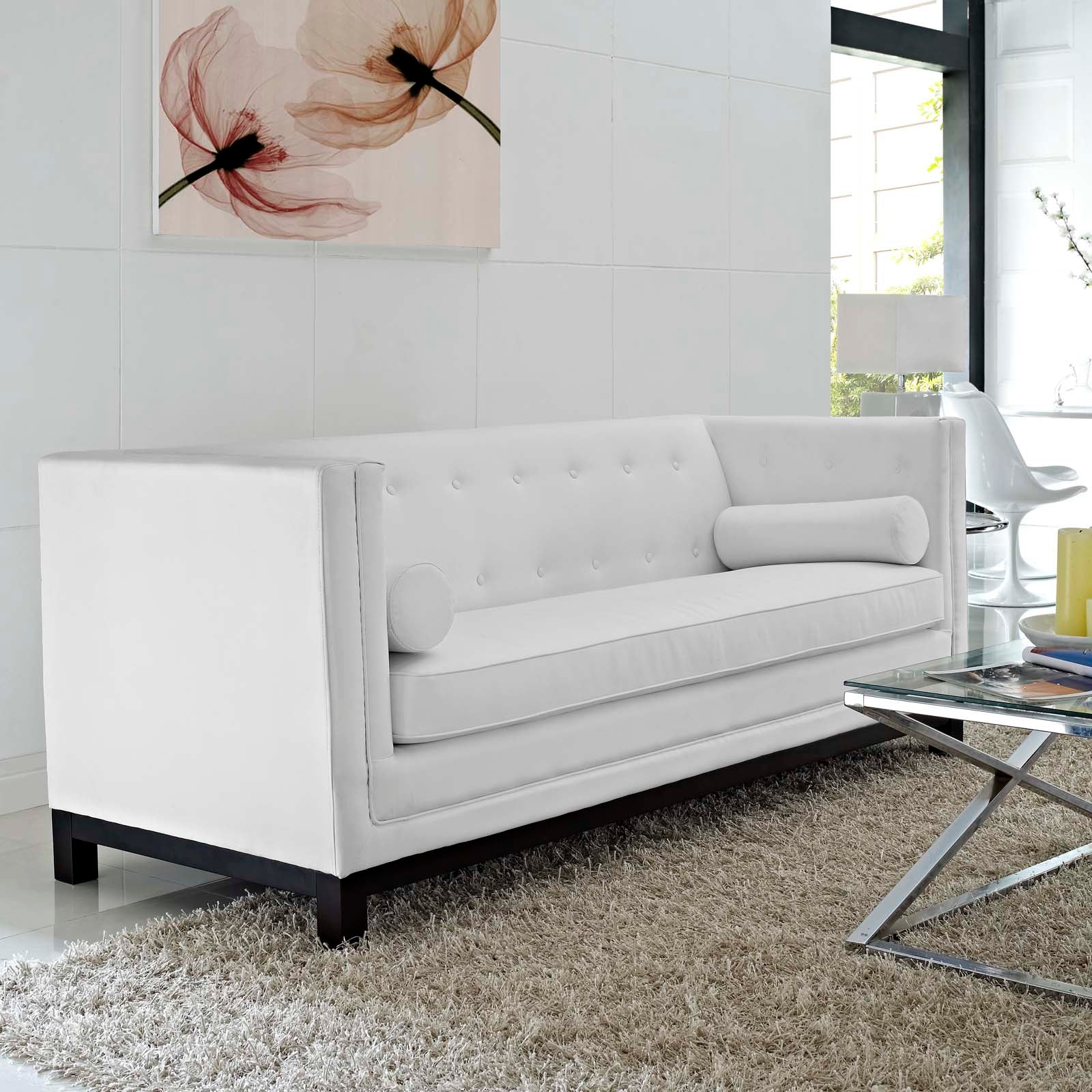 Imperial Bonded Leather Sofa by Modway