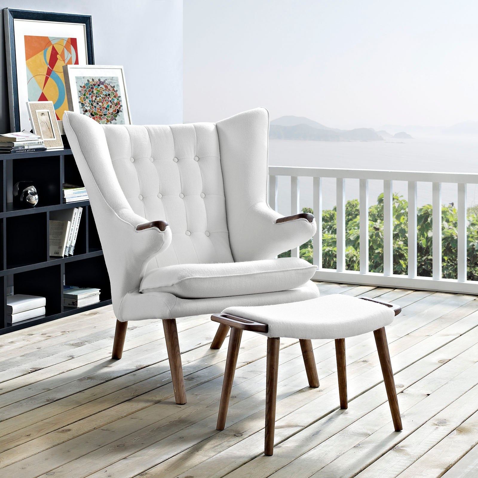 Bear Lounge Chair and Ottoman by Modway