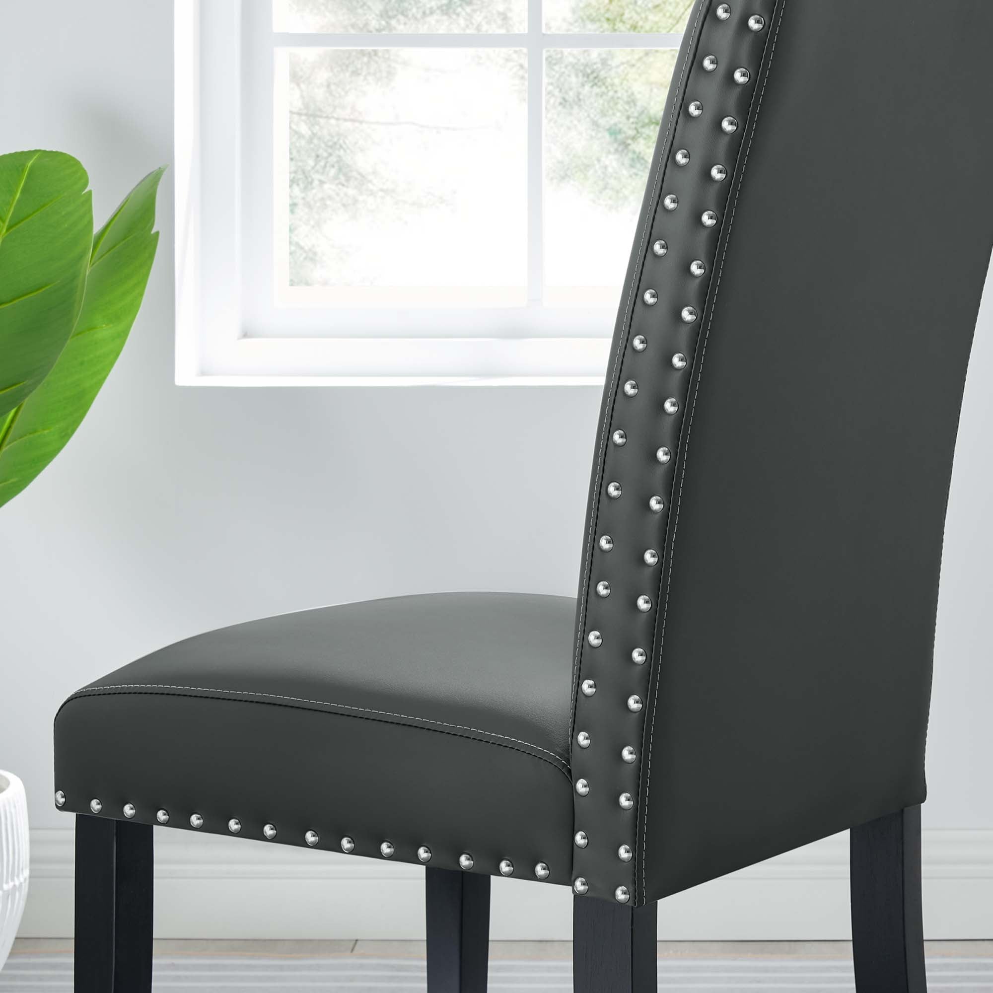 Parcel Dining Faux Leather Side Chair by Modway