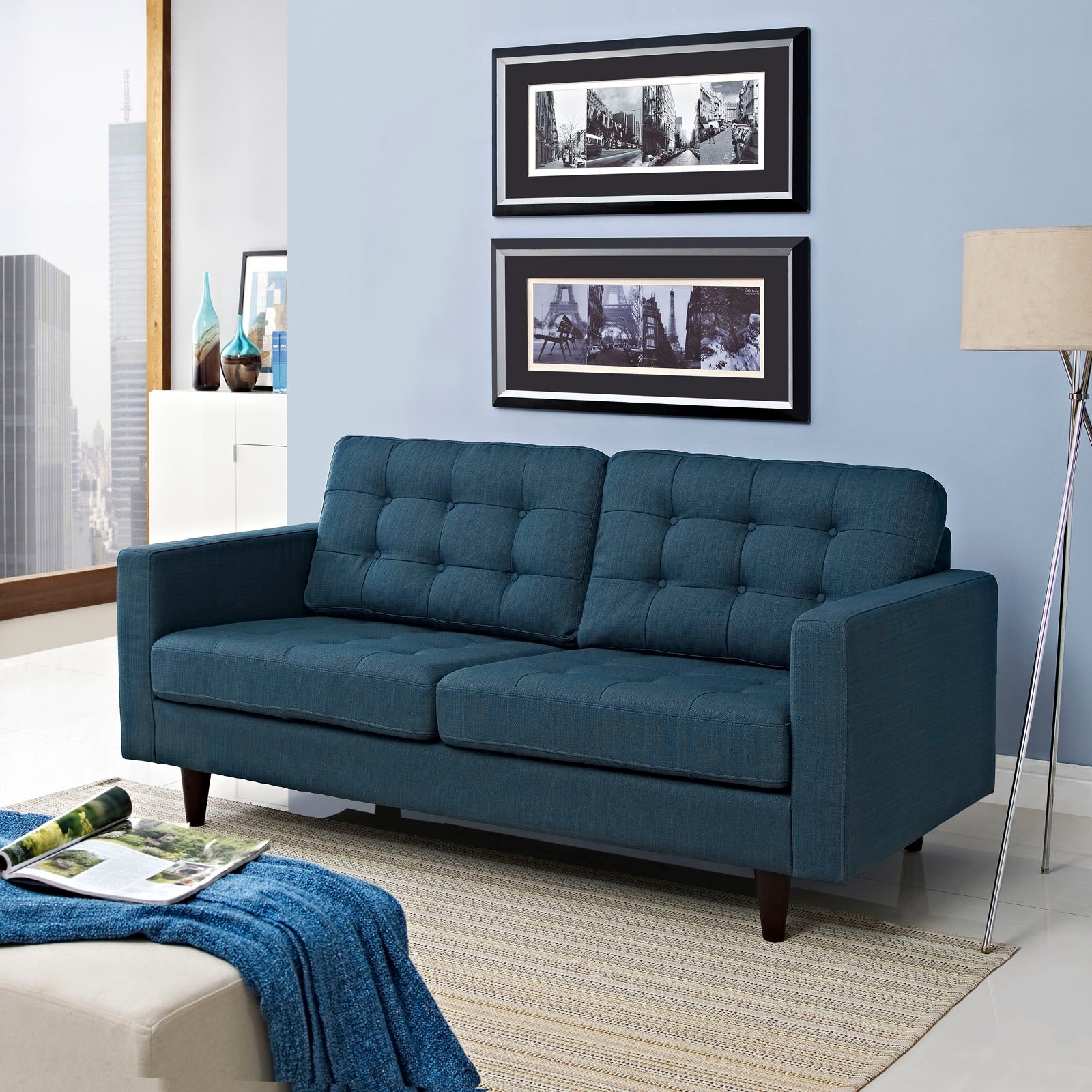 Empress Upholstered Fabric Loveseat by Modway