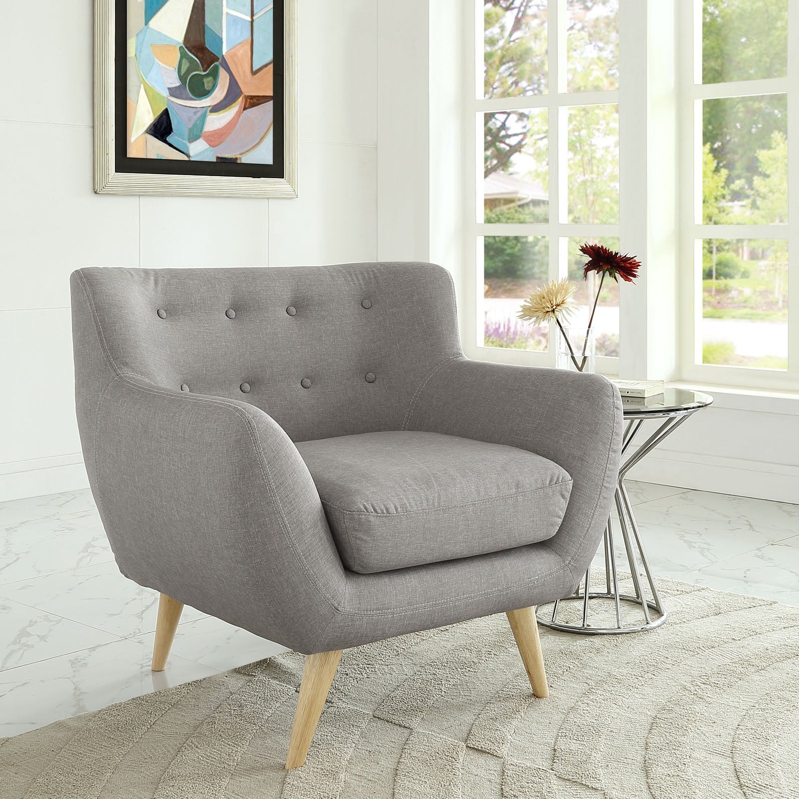 Remark Upholstered Fabric Armchair by Modway