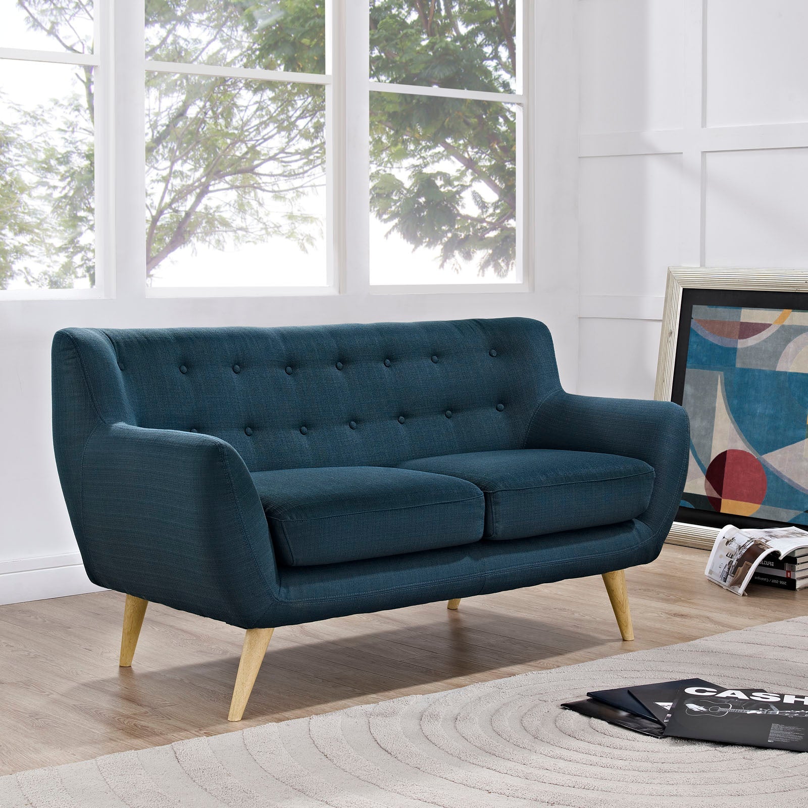 Remark Upholstered Fabric Loveseat by Modway