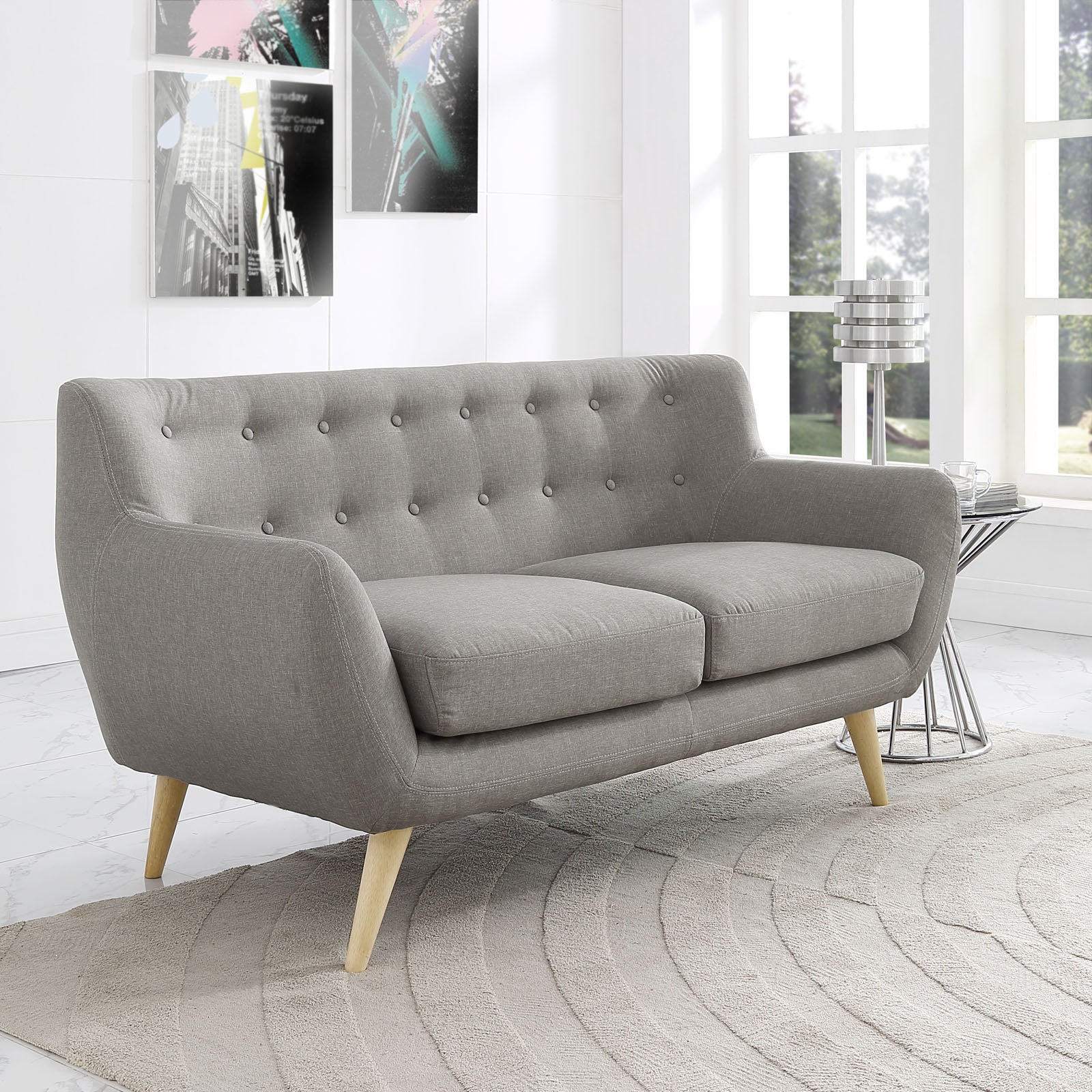 Remark Upholstered Fabric Loveseat by Modway