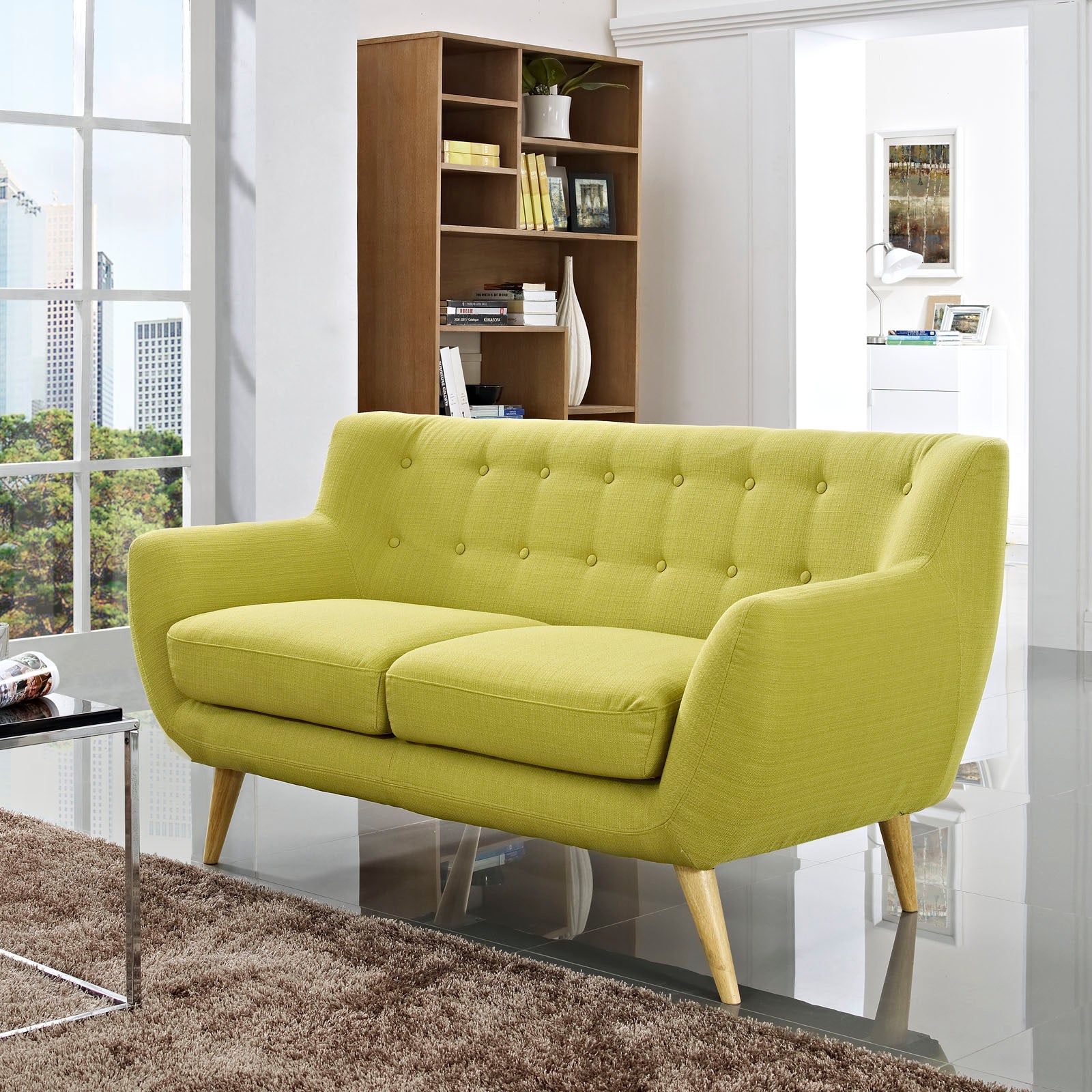 Remark Upholstered Fabric Loveseat by Modway