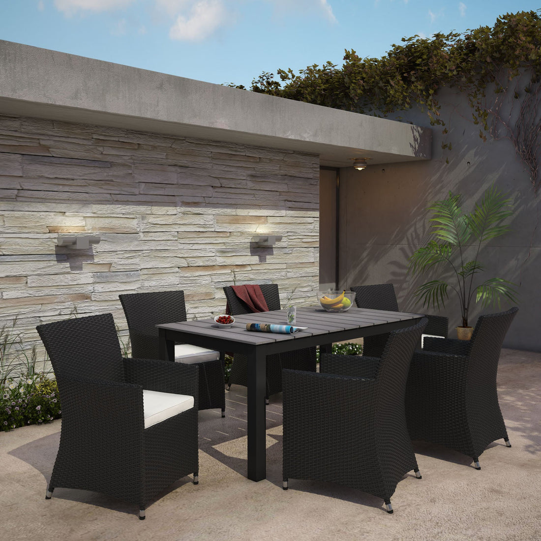 Junction 7 Piece Outdoor Patio Dining Set by Modway