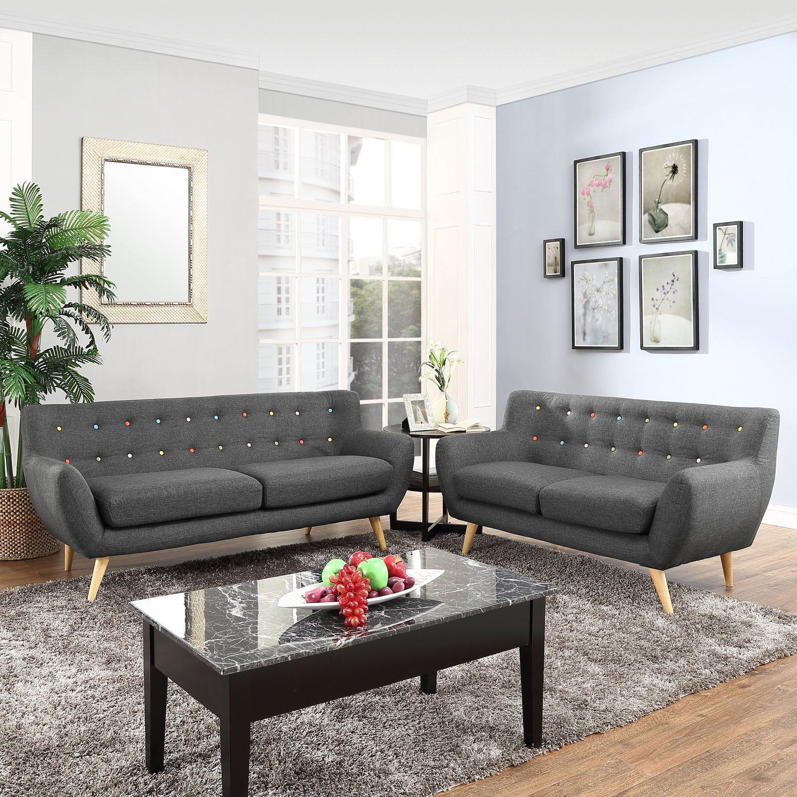 Remark 2 Piece Living Room Set by Modway