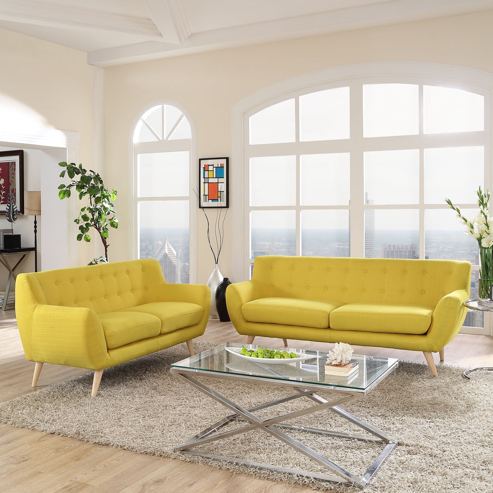 Remark 2 Piece Living Room Set by Modway