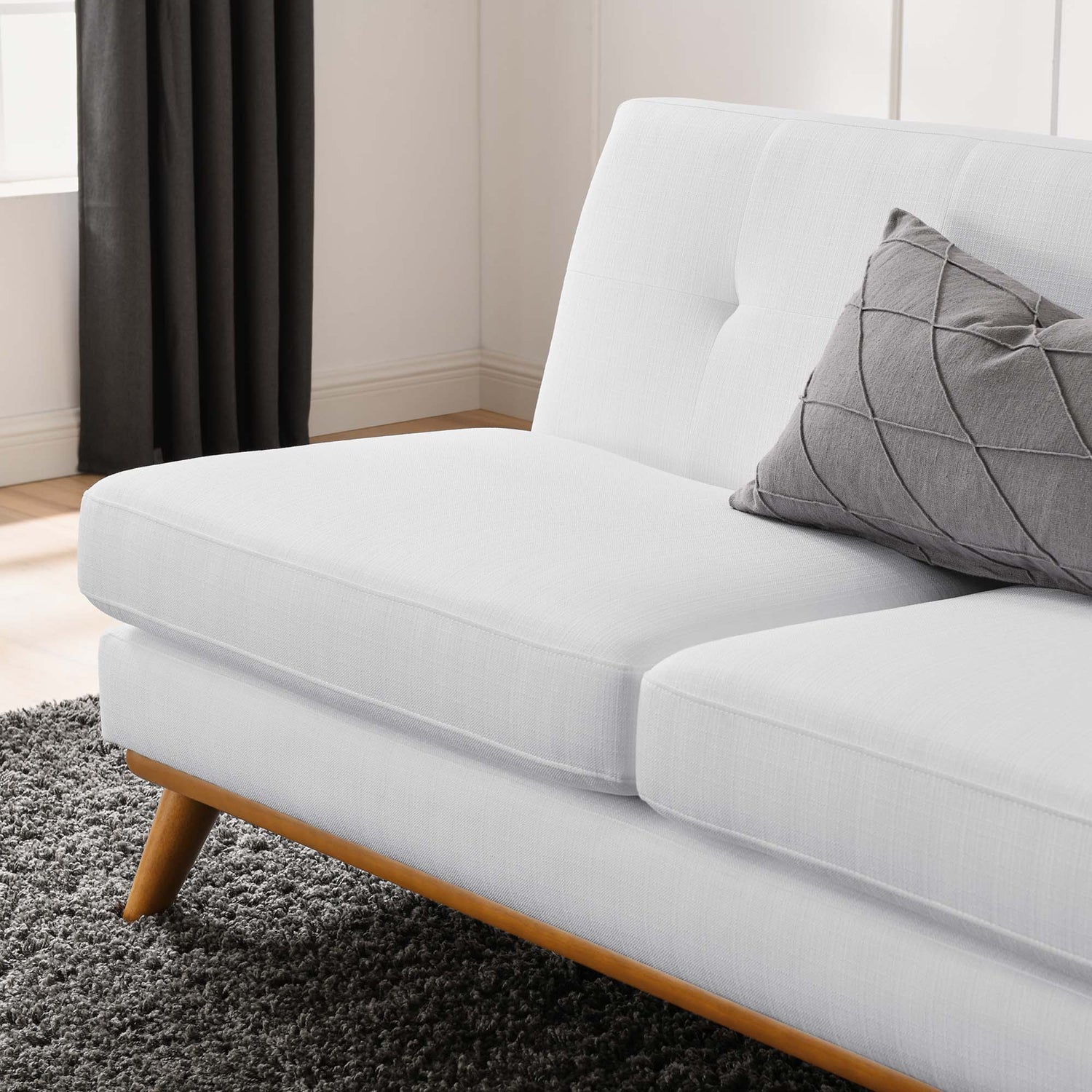 Engage Right-Arm Upholstered Fabric Loveseat by Modway