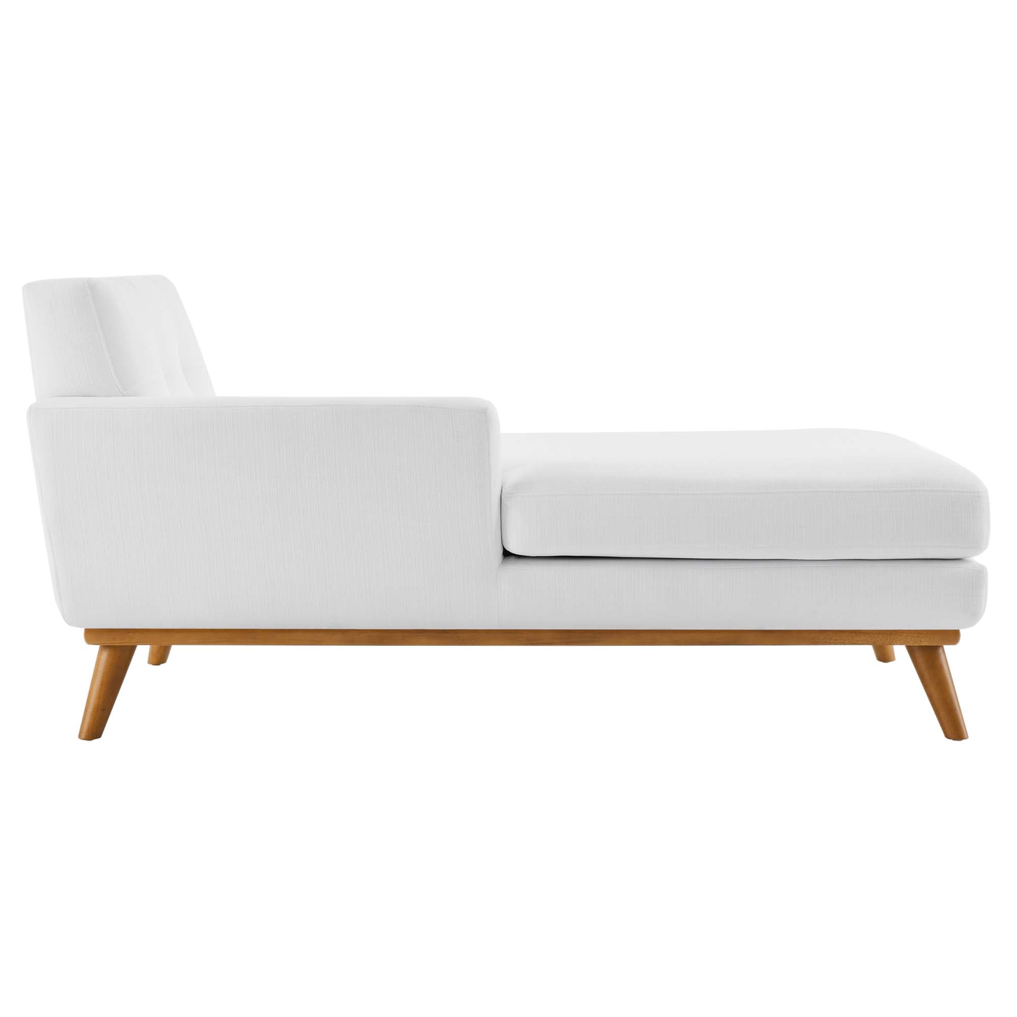 Engage Left-Facing Upholstered Fabric Chaise by Modway
