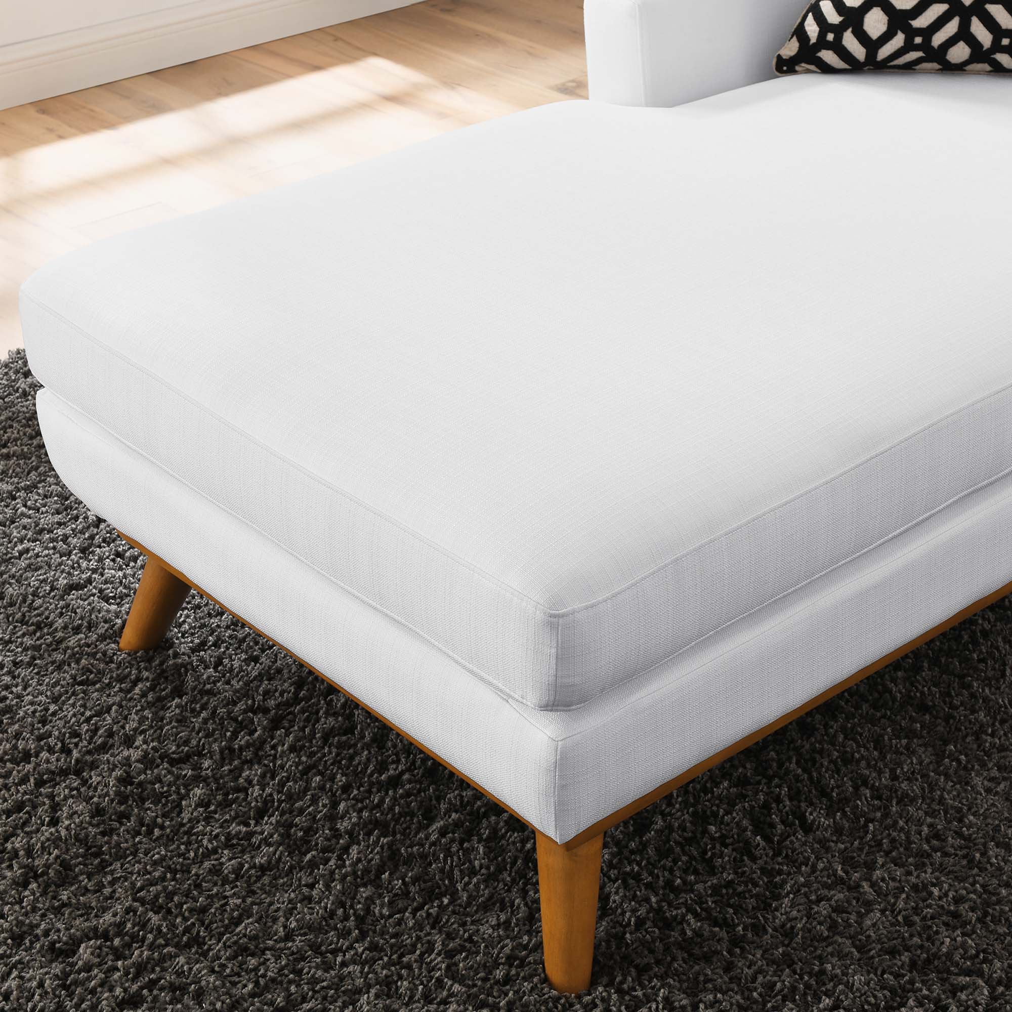 Engage Left-Facing Upholstered Fabric Chaise by Modway