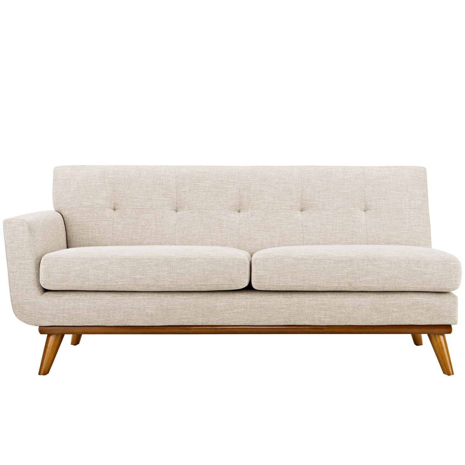 Engage Left-Arm Upholstered Fabric Loveseat by Modway