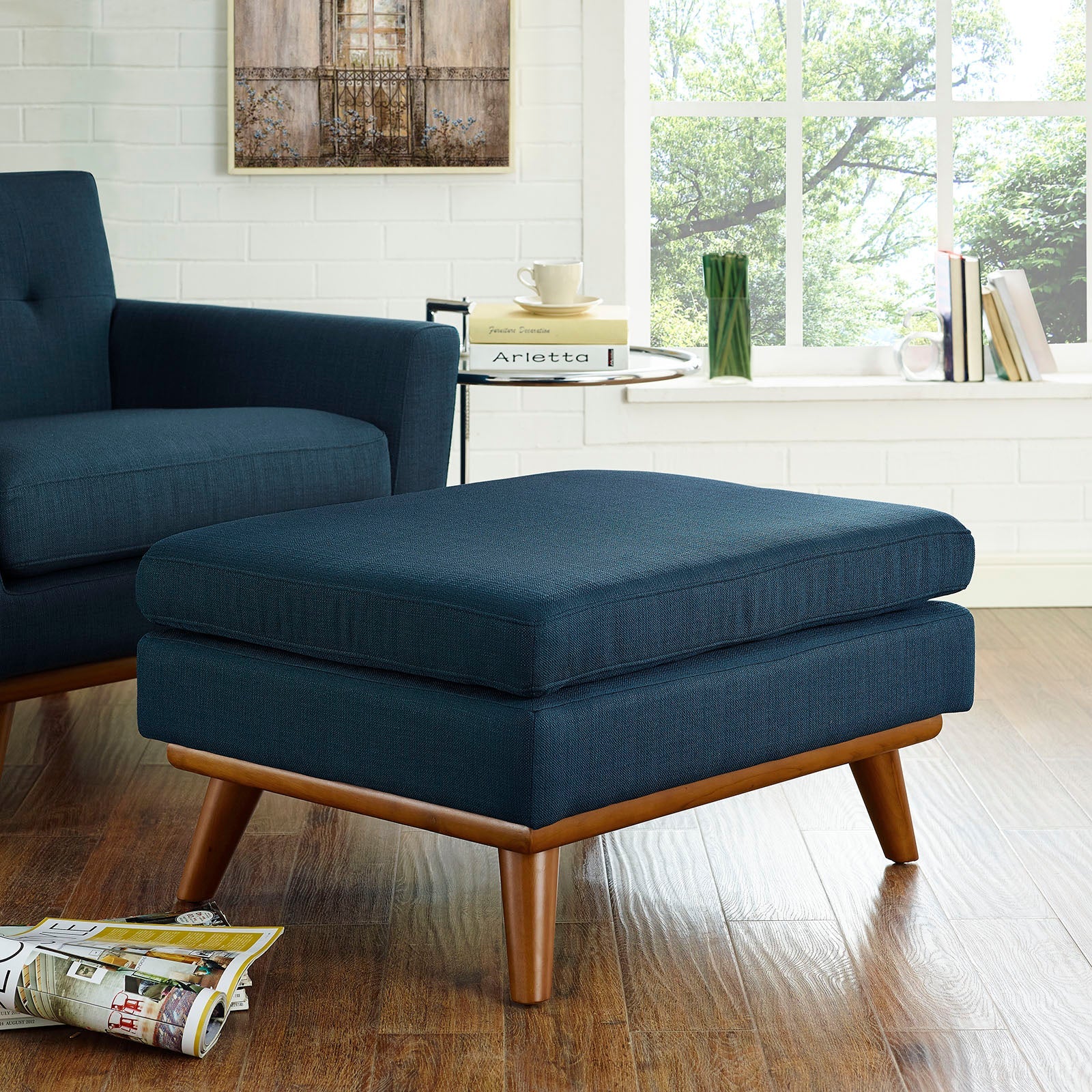 Engage Upholstered Fabric Ottoman by Modway