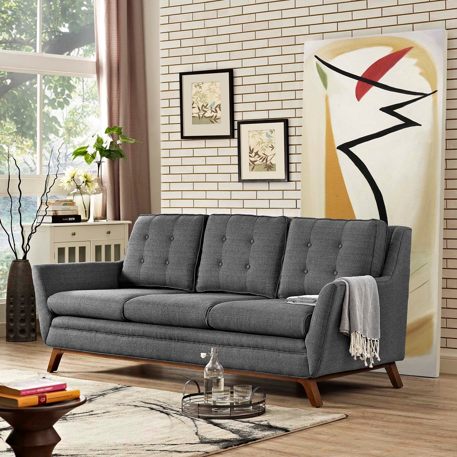 Beguile Upholstered Fabric Sofa by Modway
