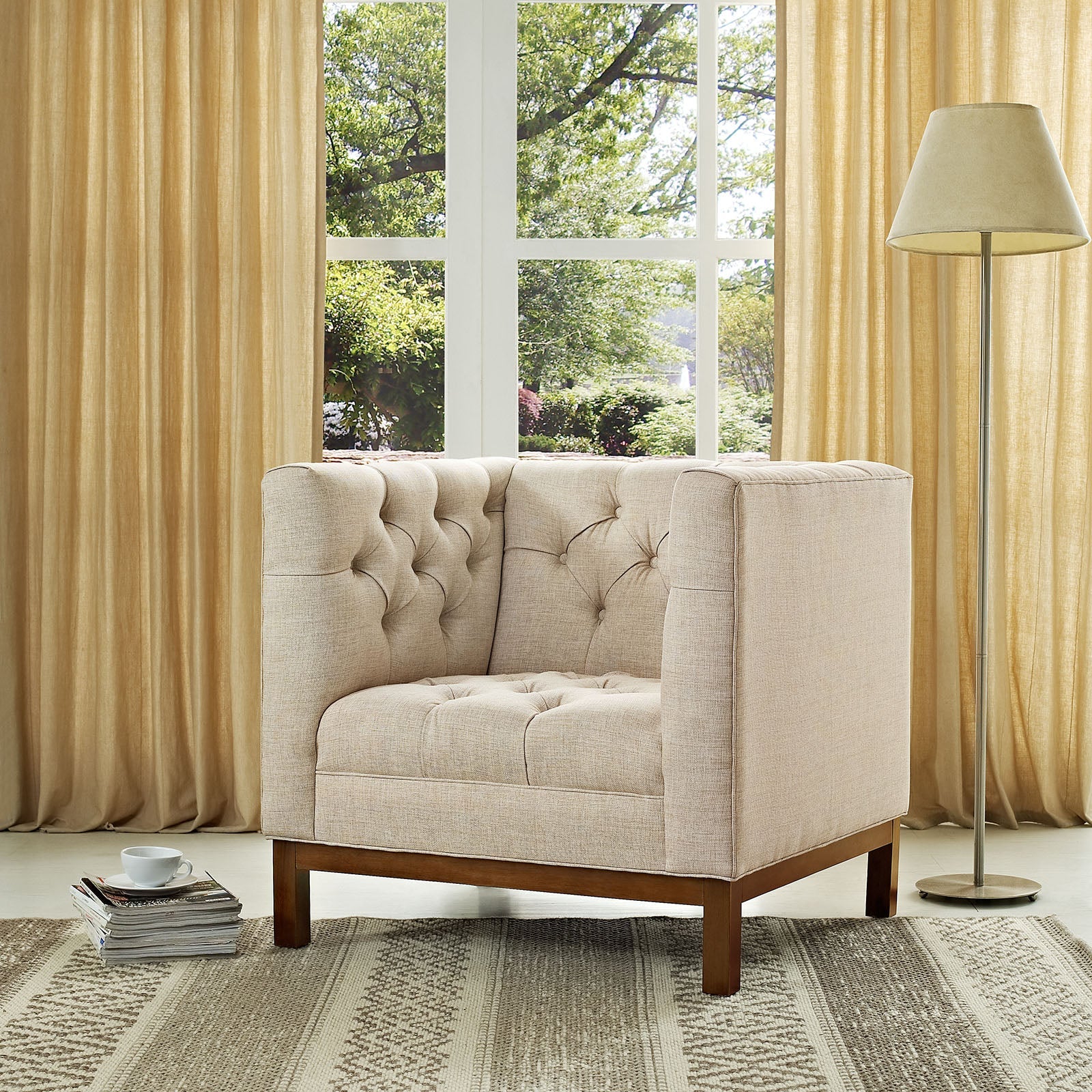 Panache Upholstered Fabric Armchair by Modway