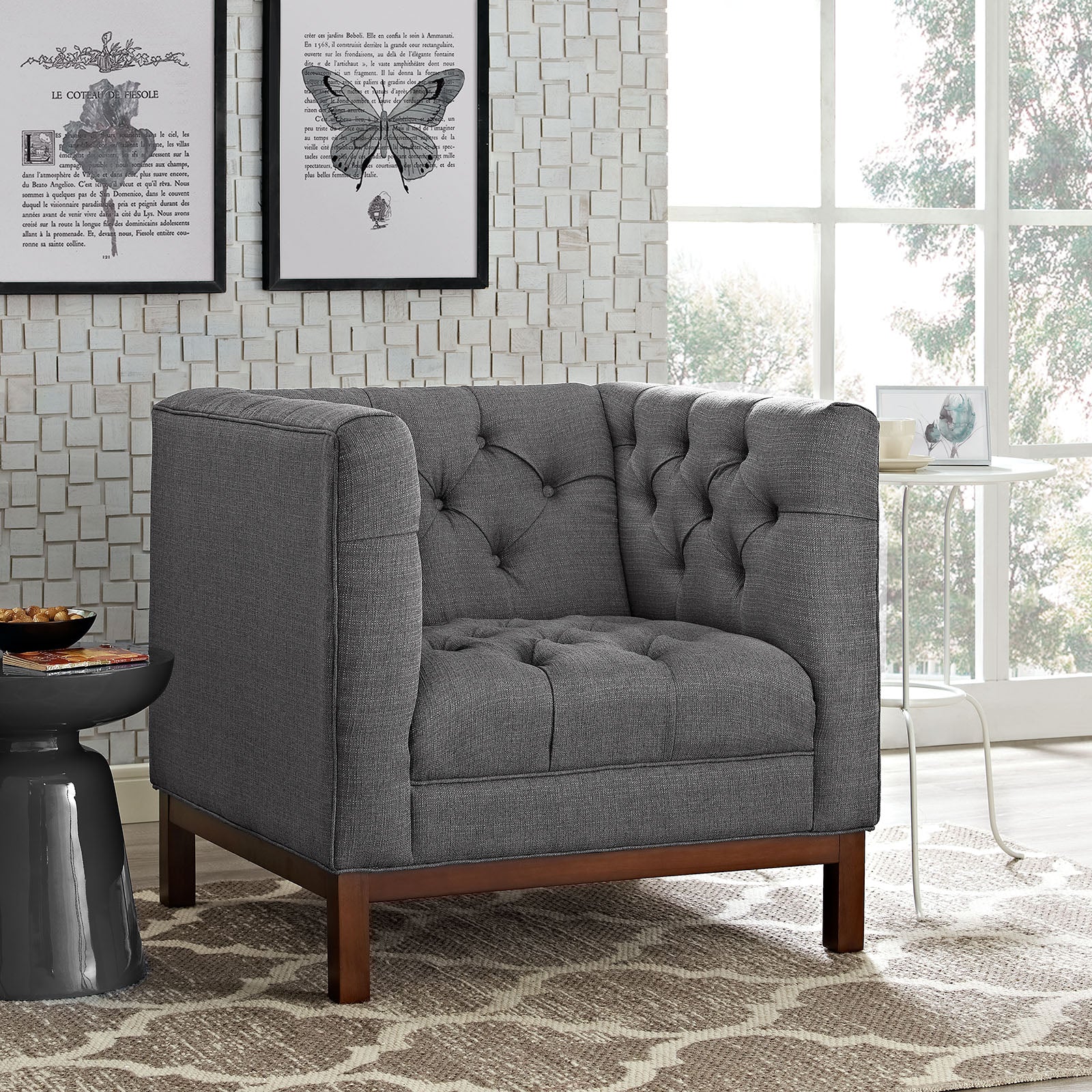 Panache Upholstered Fabric Armchair by Modway