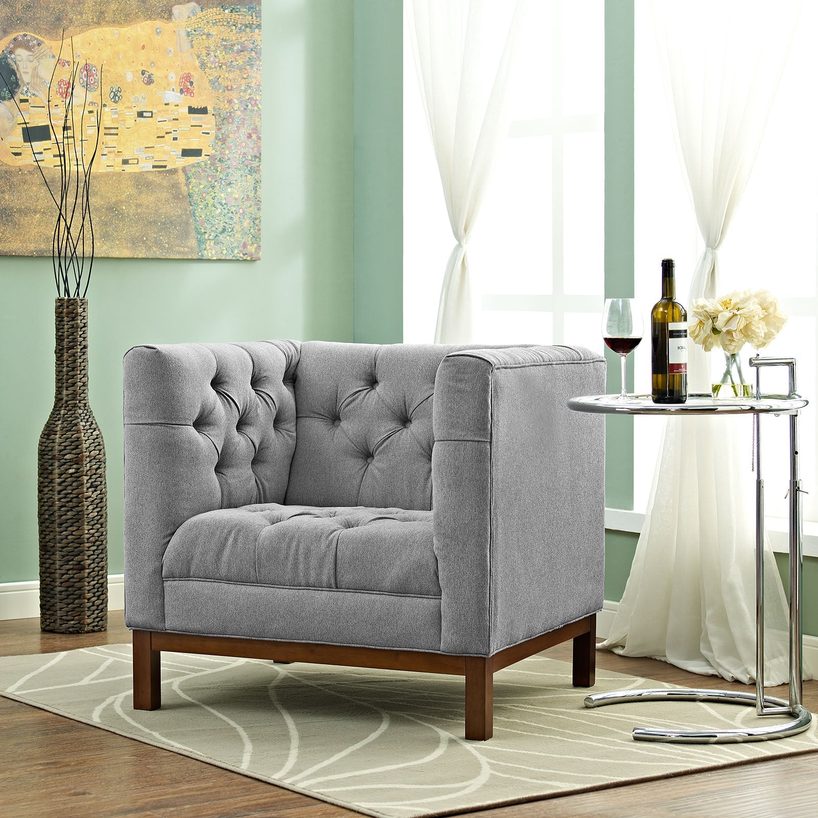 Panache Upholstered Fabric Armchair by Modway