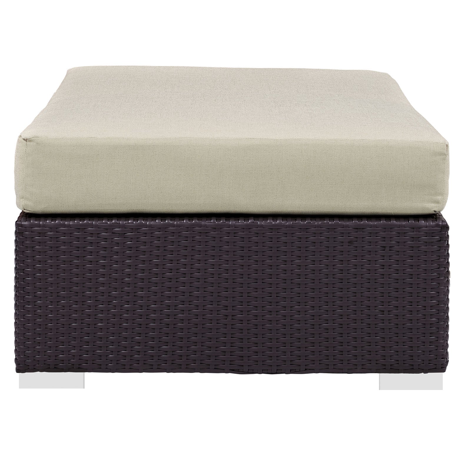 Convene Outdoor Patio Fabric Rectangle Ottoman by Modway