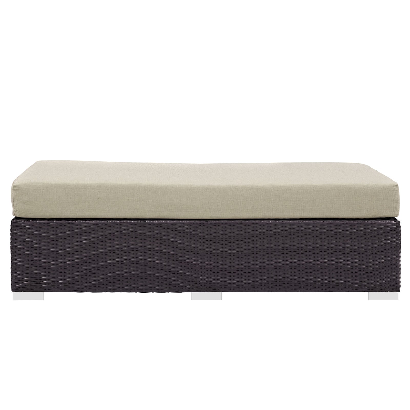 Convene Outdoor Patio Fabric Rectangle Ottoman by Modway